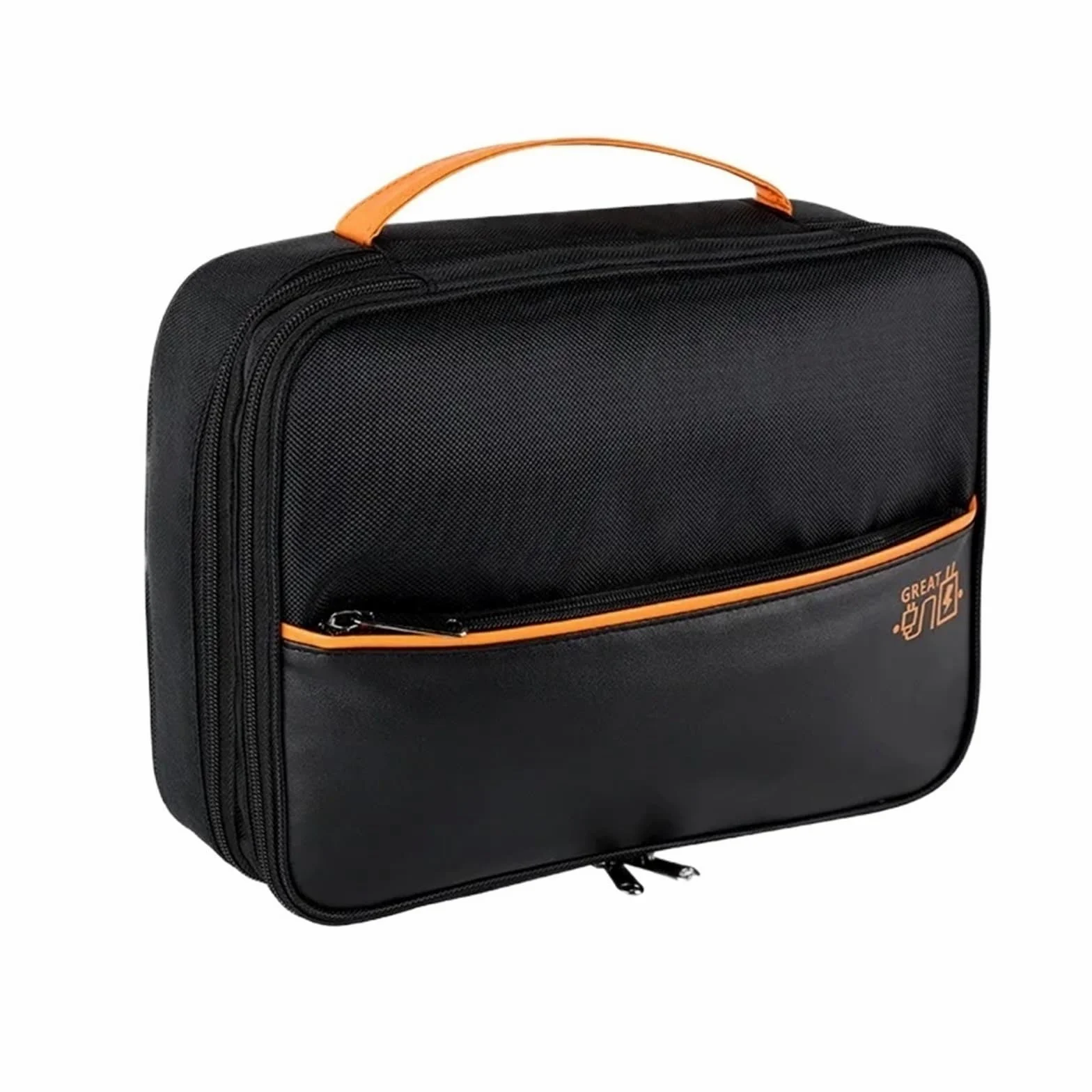 2 pezzi Borsa portacavi multifunzionale ad alta capacità for riporre cavi dati Custodia protettiva Per Cavi(Color 2)