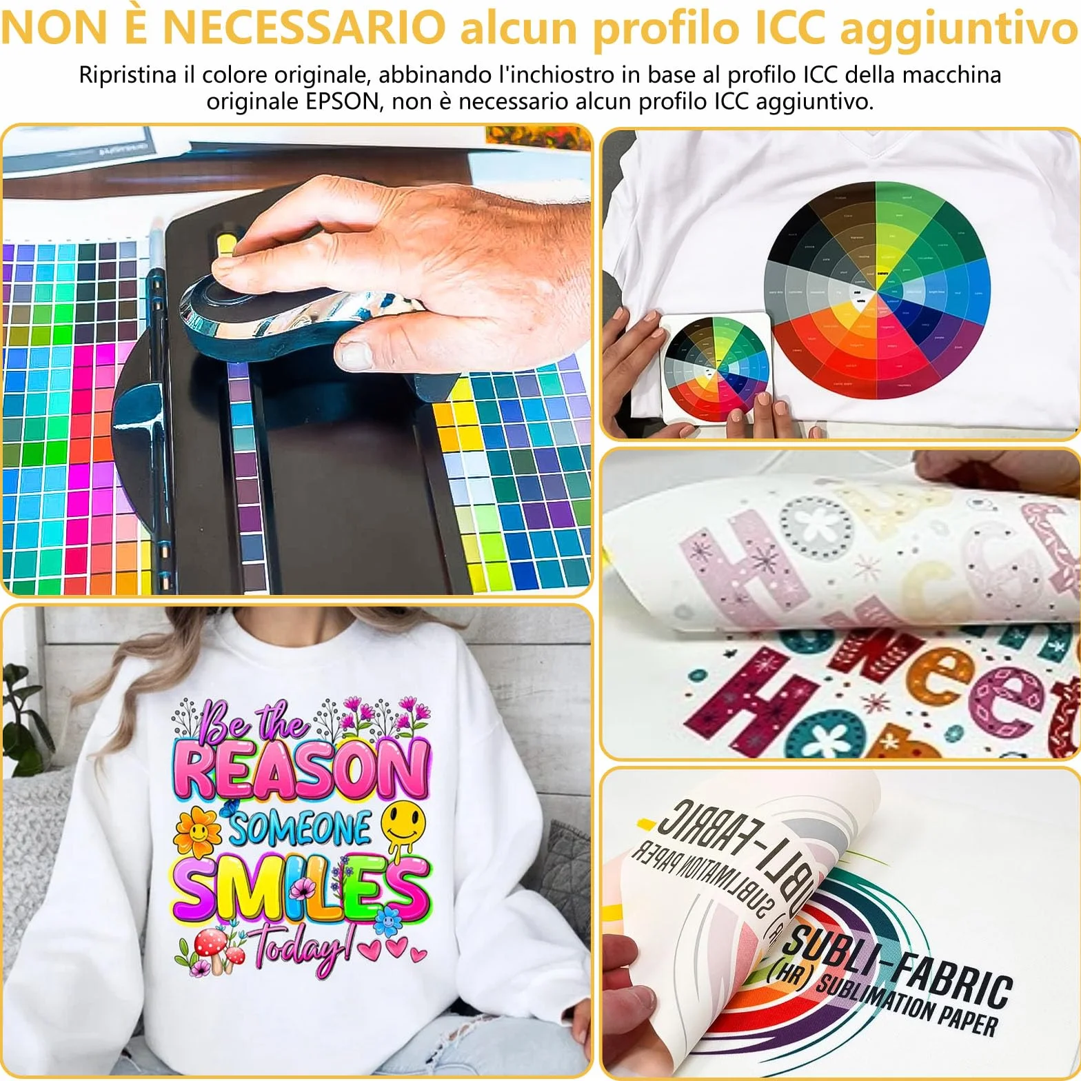 Inchiostro Sublimazione per Epson Ecotank ET-2876 ET-1810 ET-2826 ET-2861 ET-2870 ET-2871 ET-2865 ET-15000 ET-2810 ET-2856 ET-2870, Inchiostro a Sublimazione