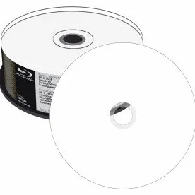 MediaRange Blu-Ray Disc BD-R, 25 GB / 135 min, 6X, Full Printable, 25 Pezzi in Campana
