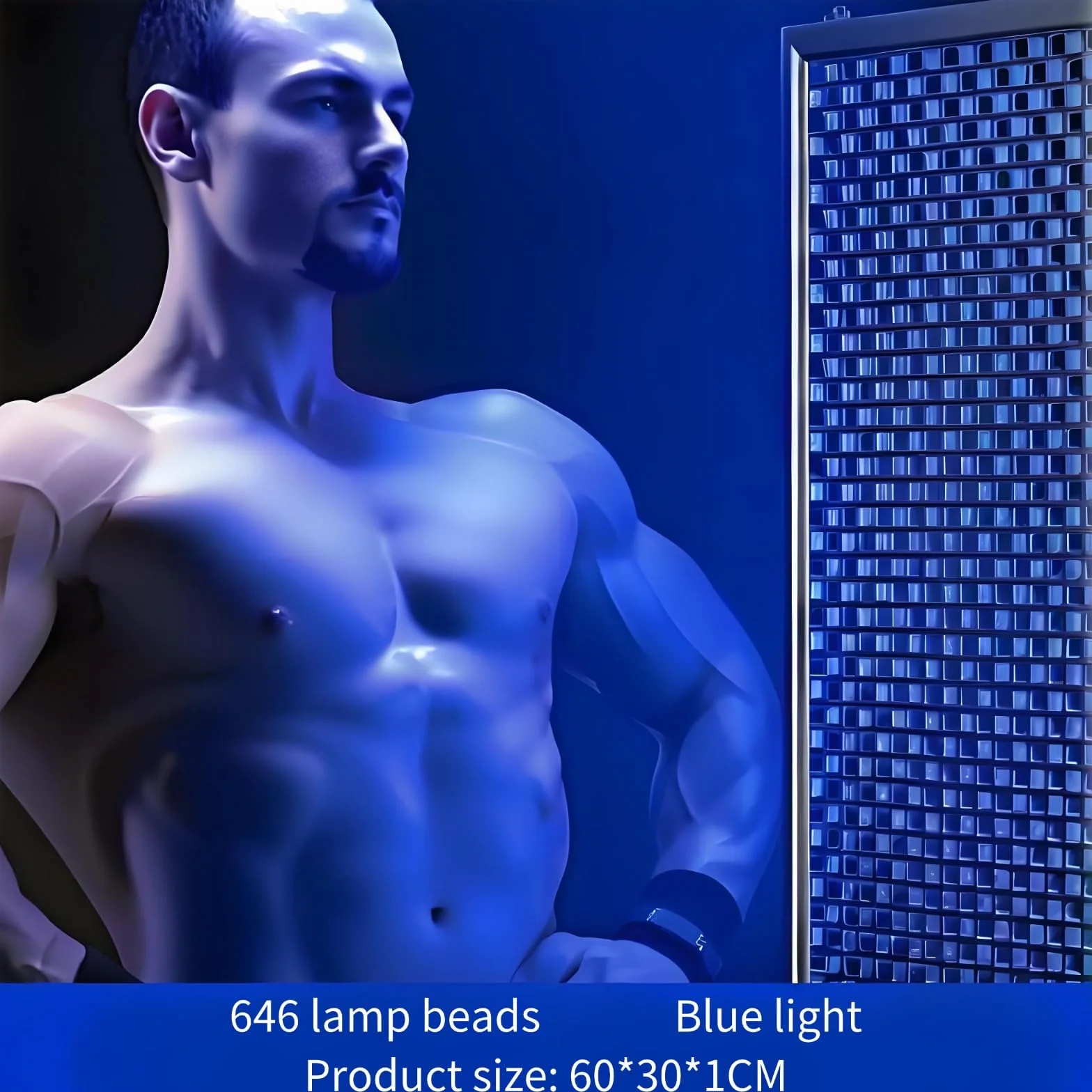 Lampada abbronzante 460 nm 646 LED con supporto regolabile per terapia del corpo