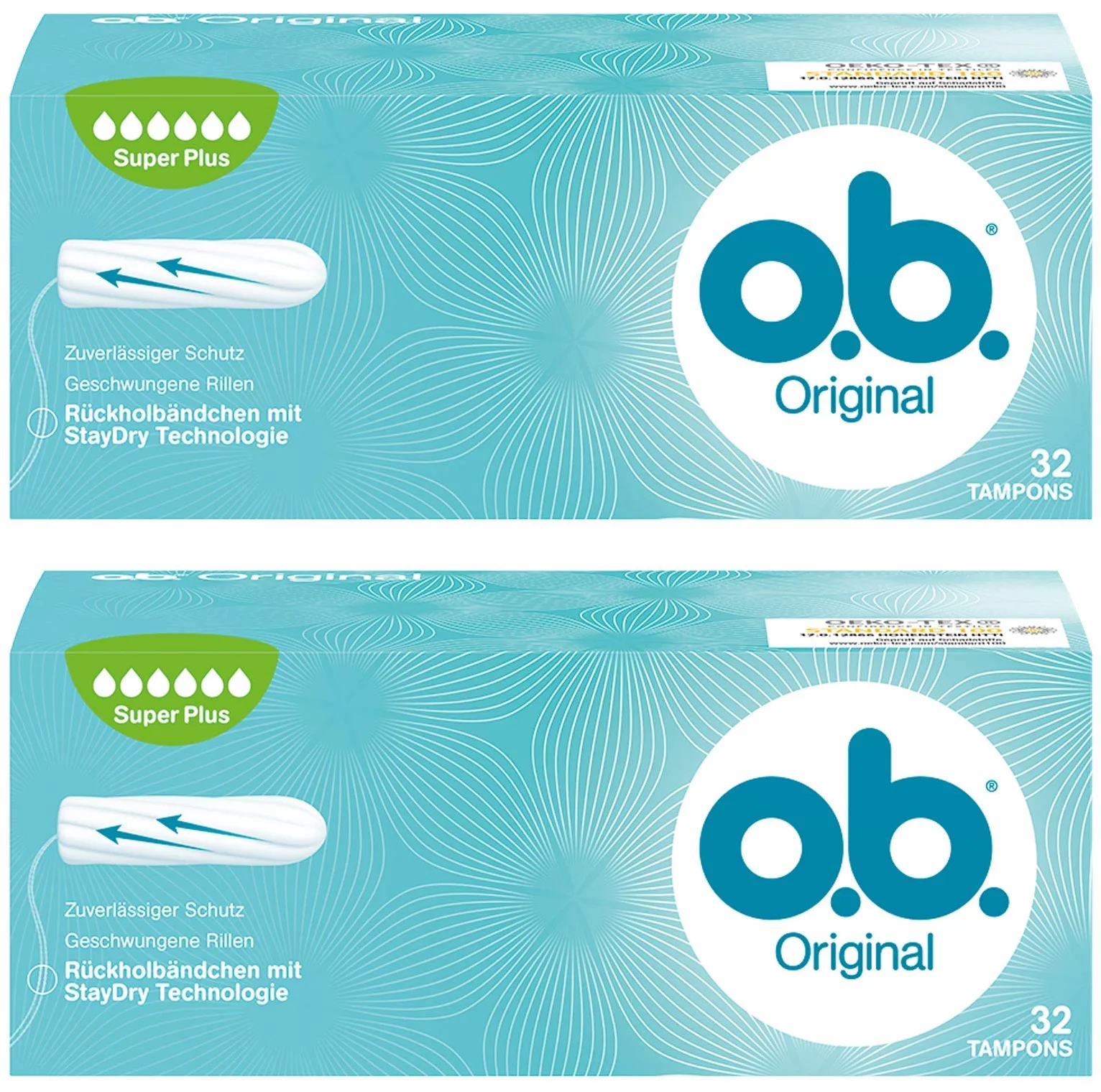 O.B. Tamponi super plus 32 unità confezione da 2 64 pezzi