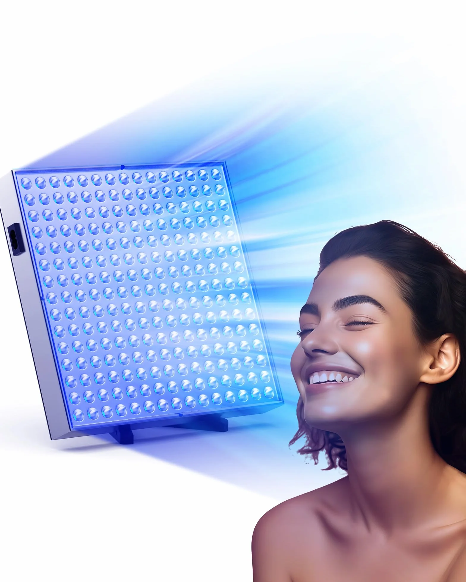 Solarium per la casa 460 NM lampada abbronzante portatile 225 LED 45 W supporto regolabile