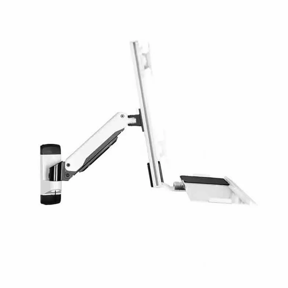 Braccio Monitor Supporto for Monitor a Parete con Braccio Singolo e Vassoio for Schermo Singolo da 15 a 27 Pollici Supporto Monitor
