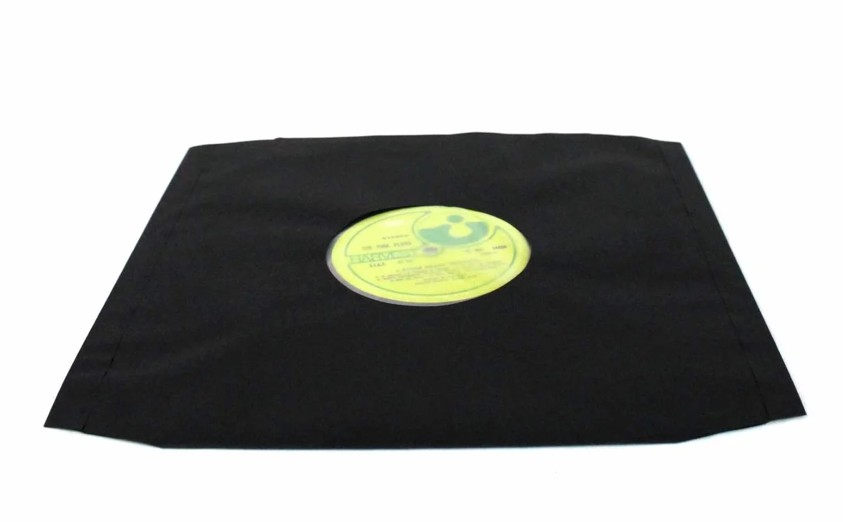 25 pezzi Busta Copertina DELUXE custodia interna con angoli sagomati antistatica di alta qualità in carta nera + velina per dischi vinile formato LP 33 giri a 12" maxi single (diam. 30 cm)