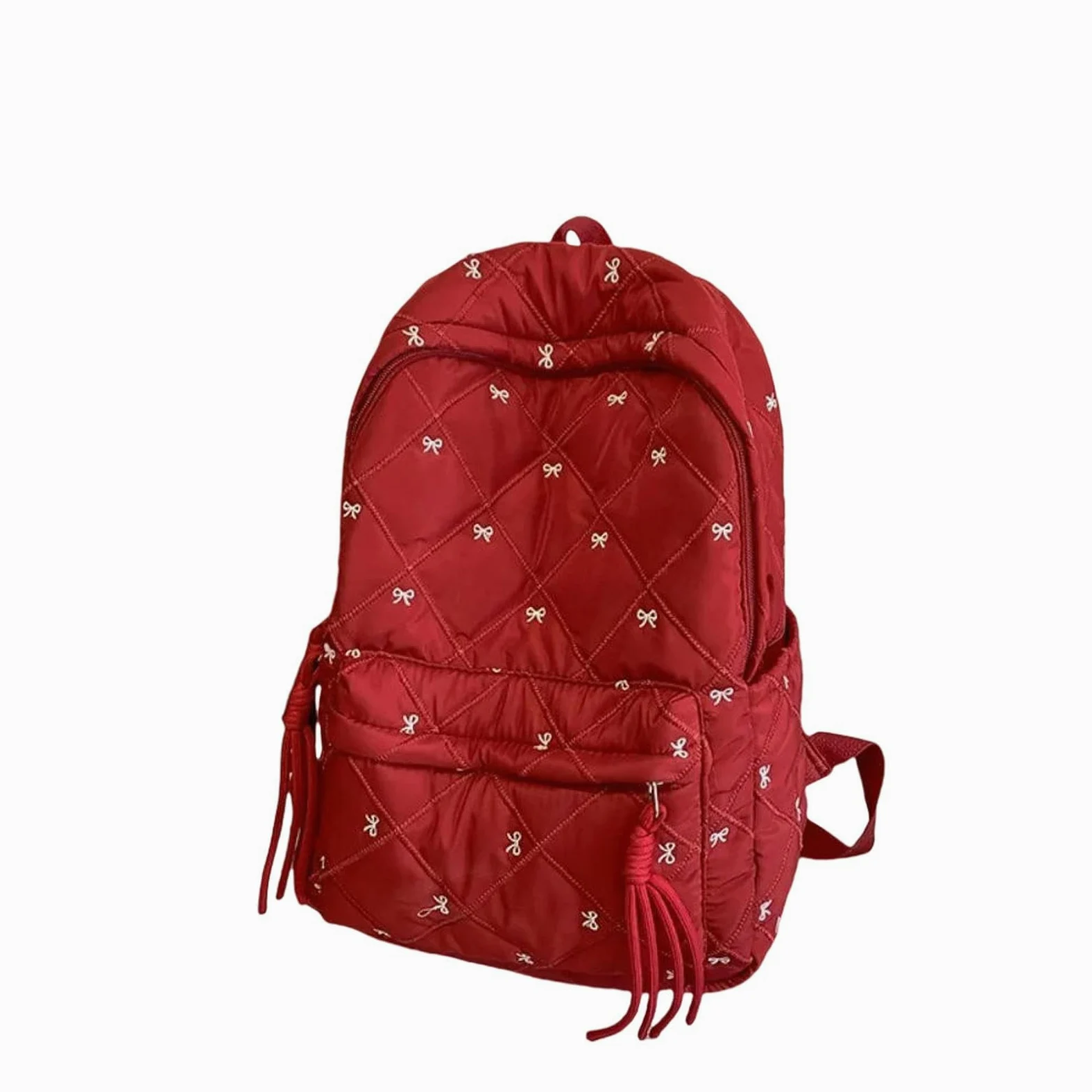 Zaino per La Scuola di Grande capacità Leggero Studenti Borsa Laptop Libri da Viaggio-Rosso
