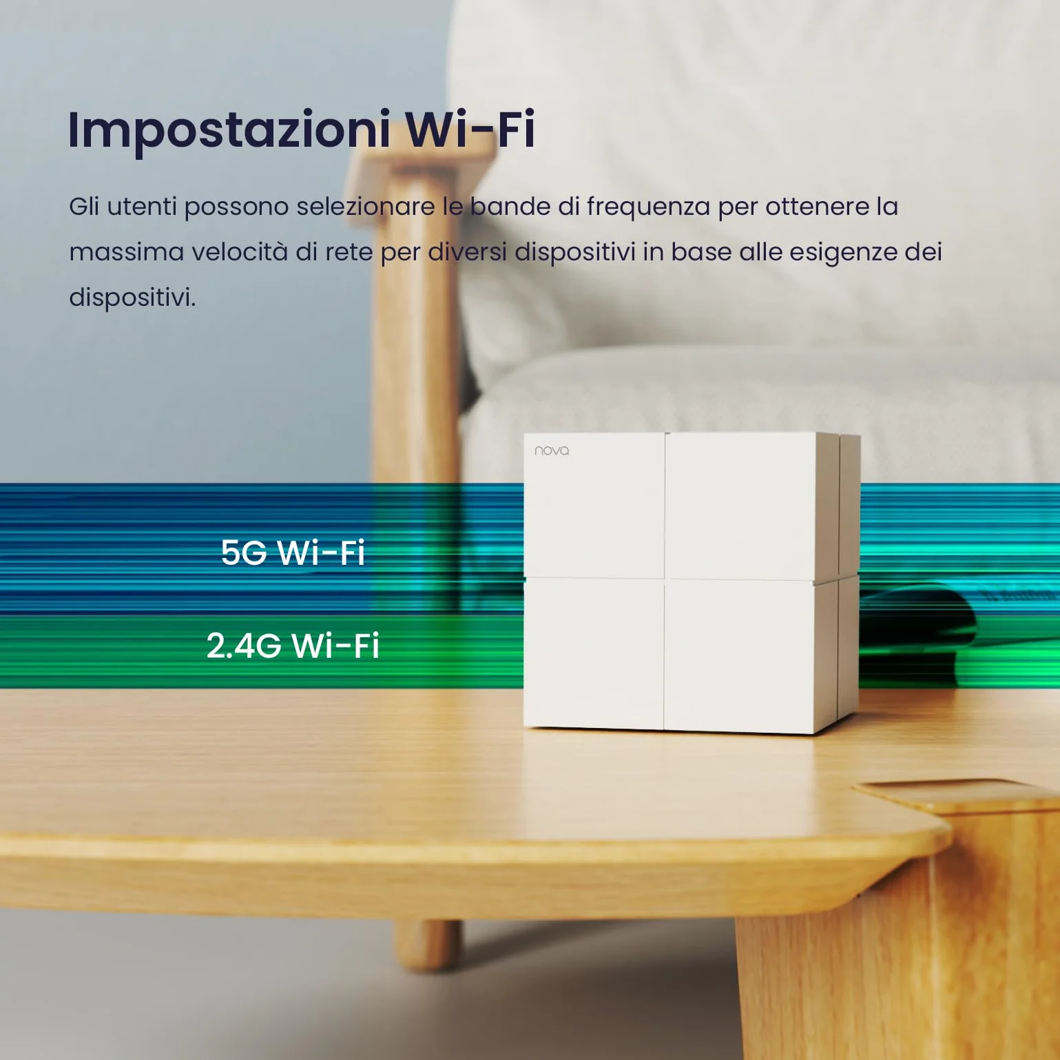 Tenda Nova MW6 WiFi Mesh System, AC1200 Dual Band, 2 Port Gigabit Ethernet, Router Mode and Access Point, Parental Control, Pack of 1