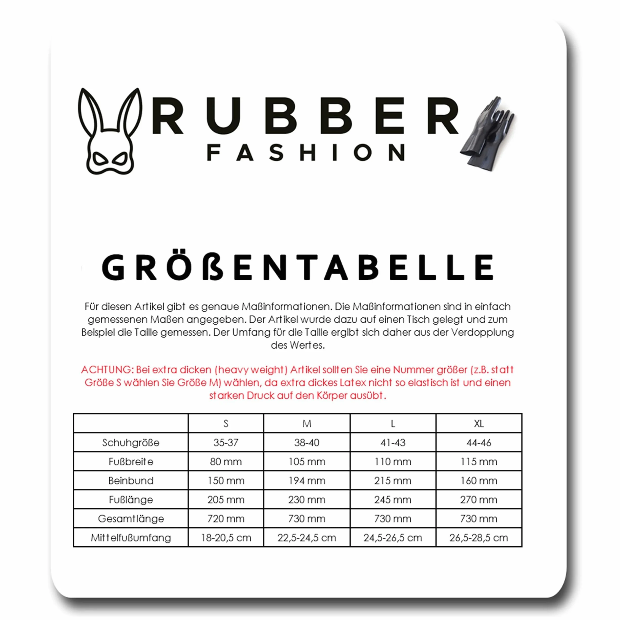 Rubberfashion Calze in lattice lunghe gomma pesante Sexy Overknee nero 0,8 mm L