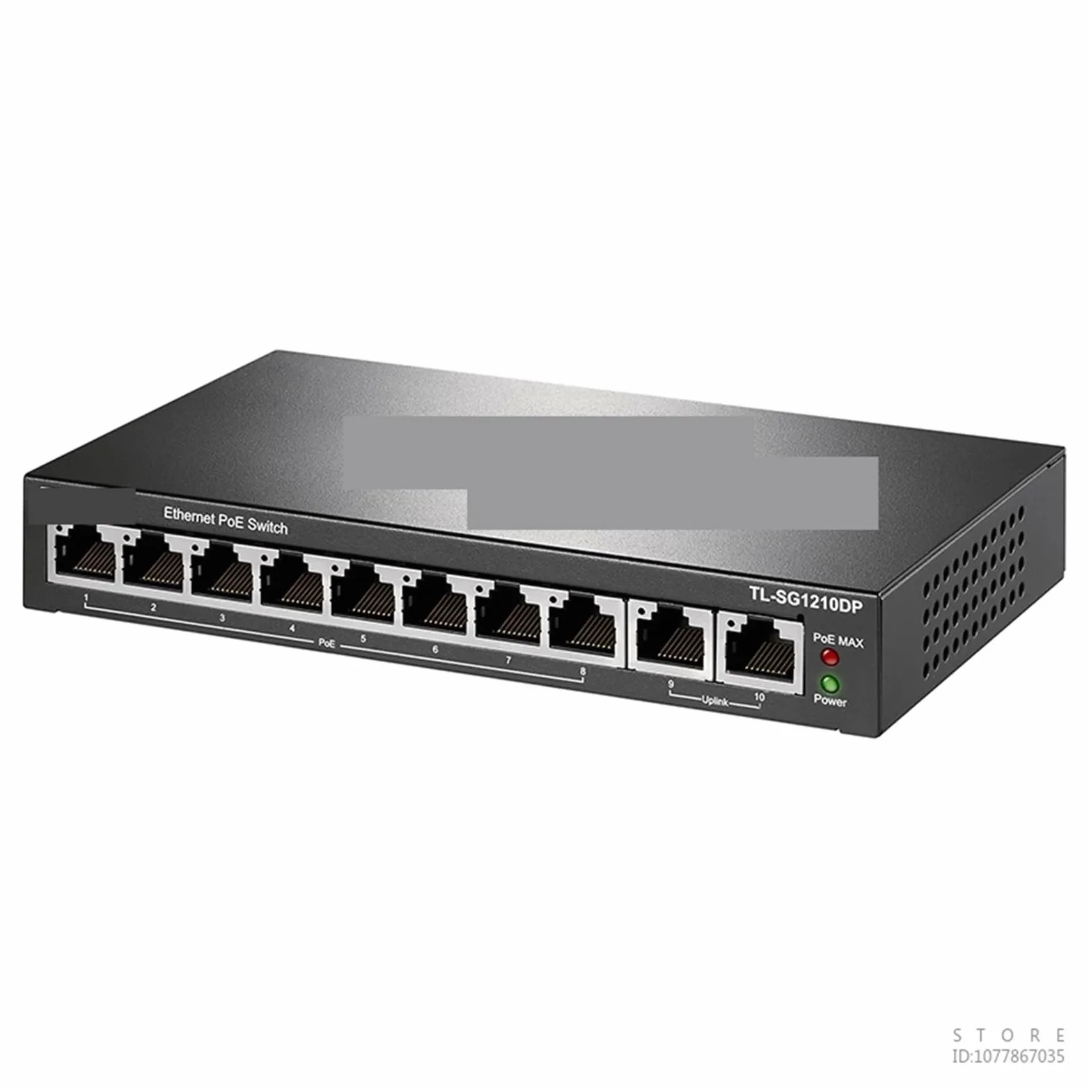 Stazione di Ricarica USB, Switch Gigabit Poe A 8 Porte Uplink da 2 A 10 Splitter di Rete | 1000M, supporto VLAN TL-SG1210DP per streaming di giochi e registrazione multi-sorgente