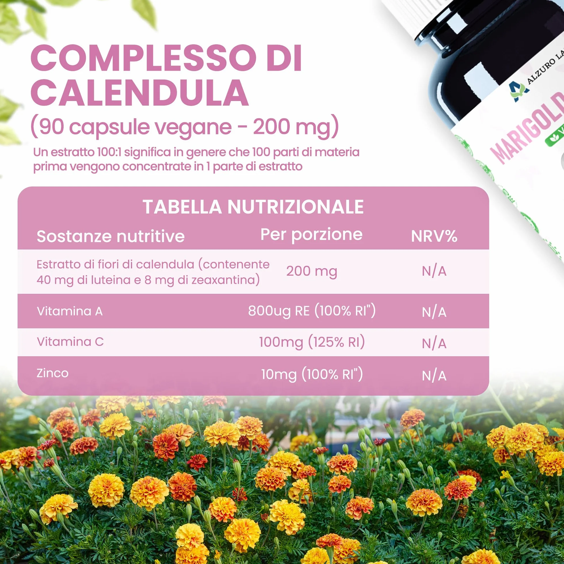 Luteina 40 mg e Zeaxantina 8 mg | Complesso occhi ad alto dosaggio | 90 capsule vegane