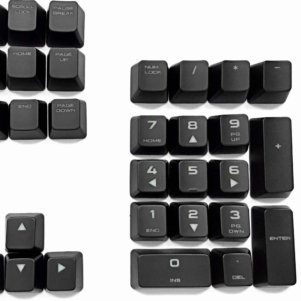 HUYUN Sostituzione originale 104 keycaps per Corsair K70 LUX RGB Rapidfire tastiera meccanica da gioco