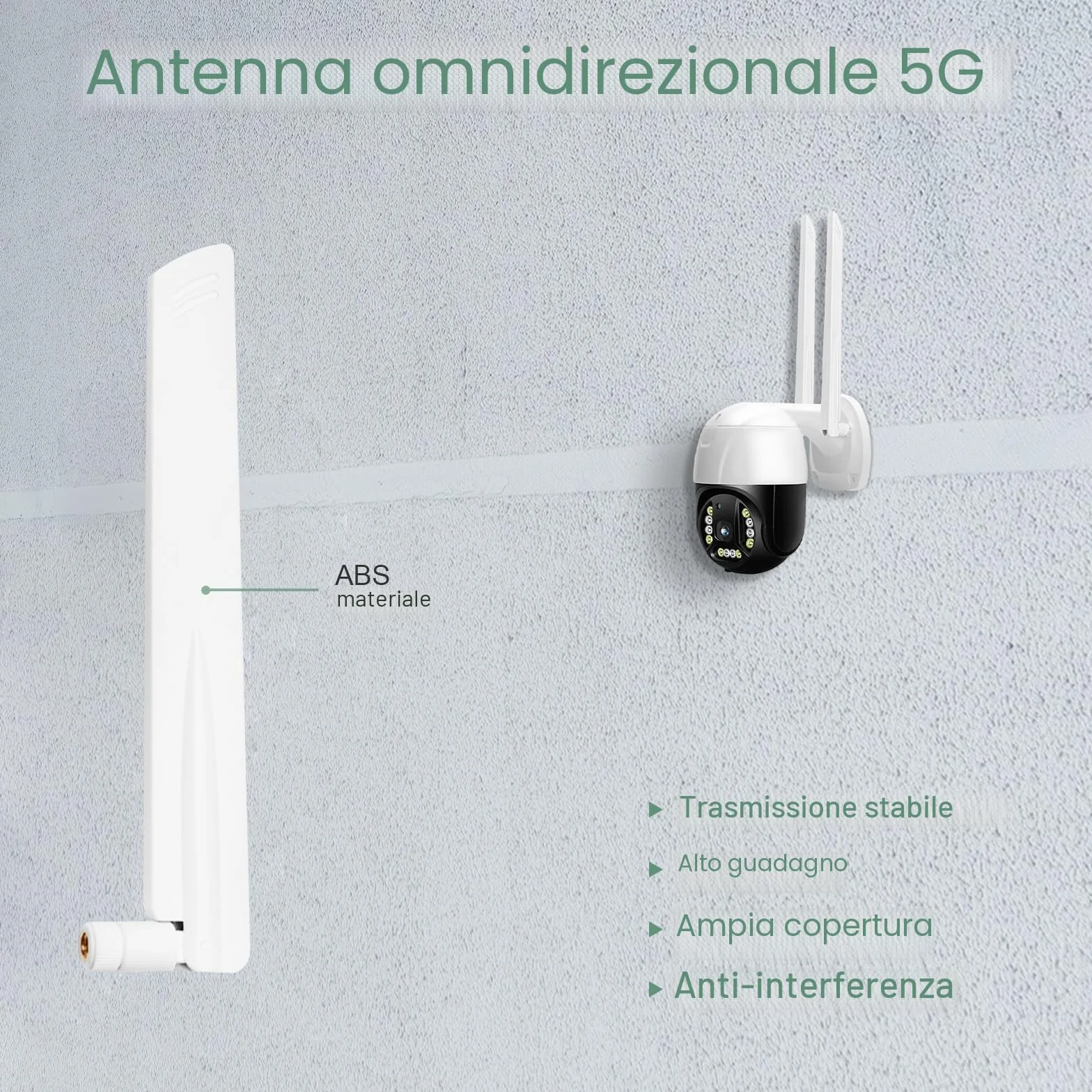 5G 4G Antenna LTE RP-SMA/TS9 Maschio WiFi Antenna Omnidirezionale 18DBI Amplificatori di Segnale,600-6000MHz,3G/4G/5G/GSM/GPRS,per Router Wireless,Schede PCI-E,Telecamera IP Sicurezza,Estensori-Bianco
