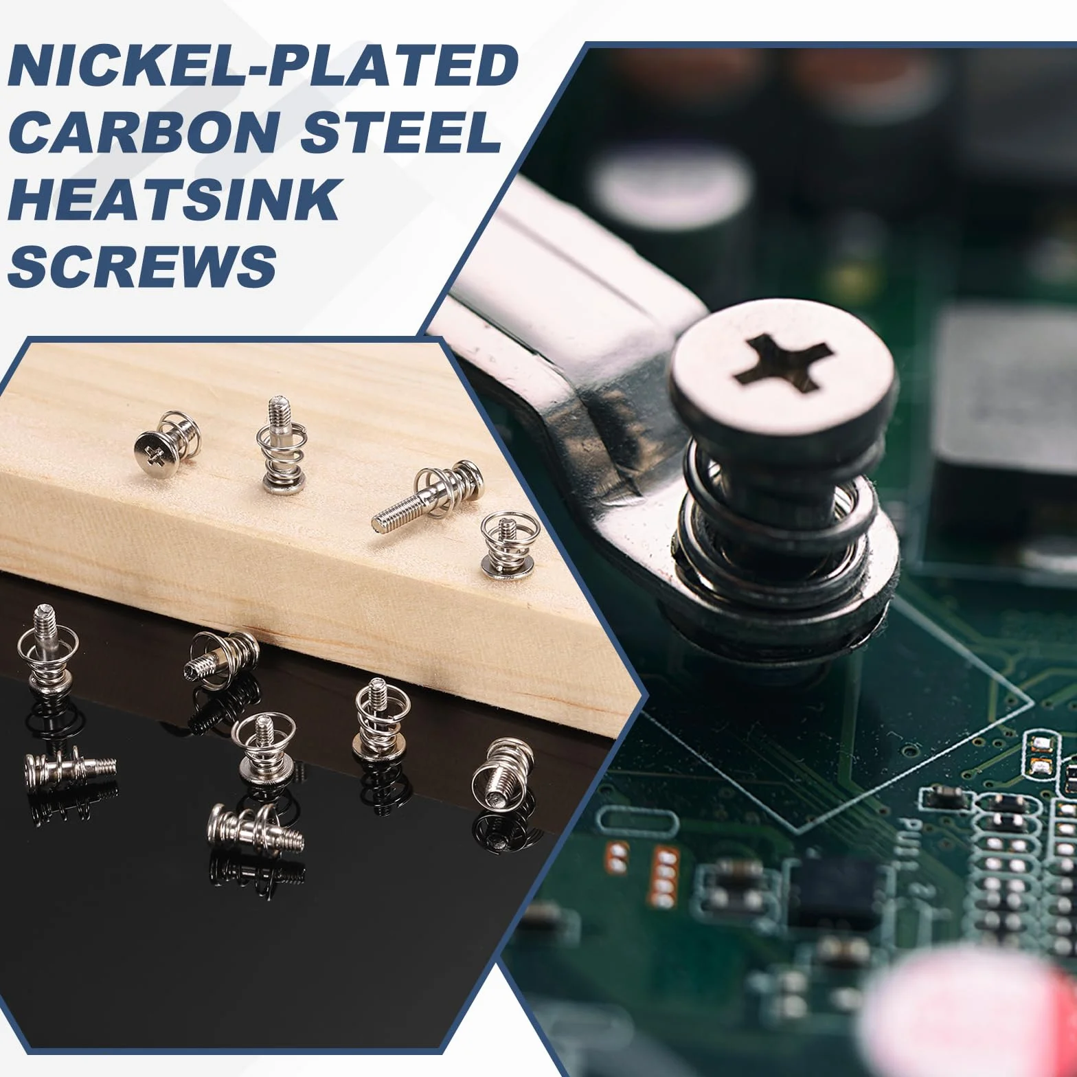 QUARKZMAN Viti A Molla M2x8mm, 20 Pz Viti A Molla Per Dissipatore Scheda Grafica GPU Per Ventilatore Computer CPU Dissipatore Scheda Madre
