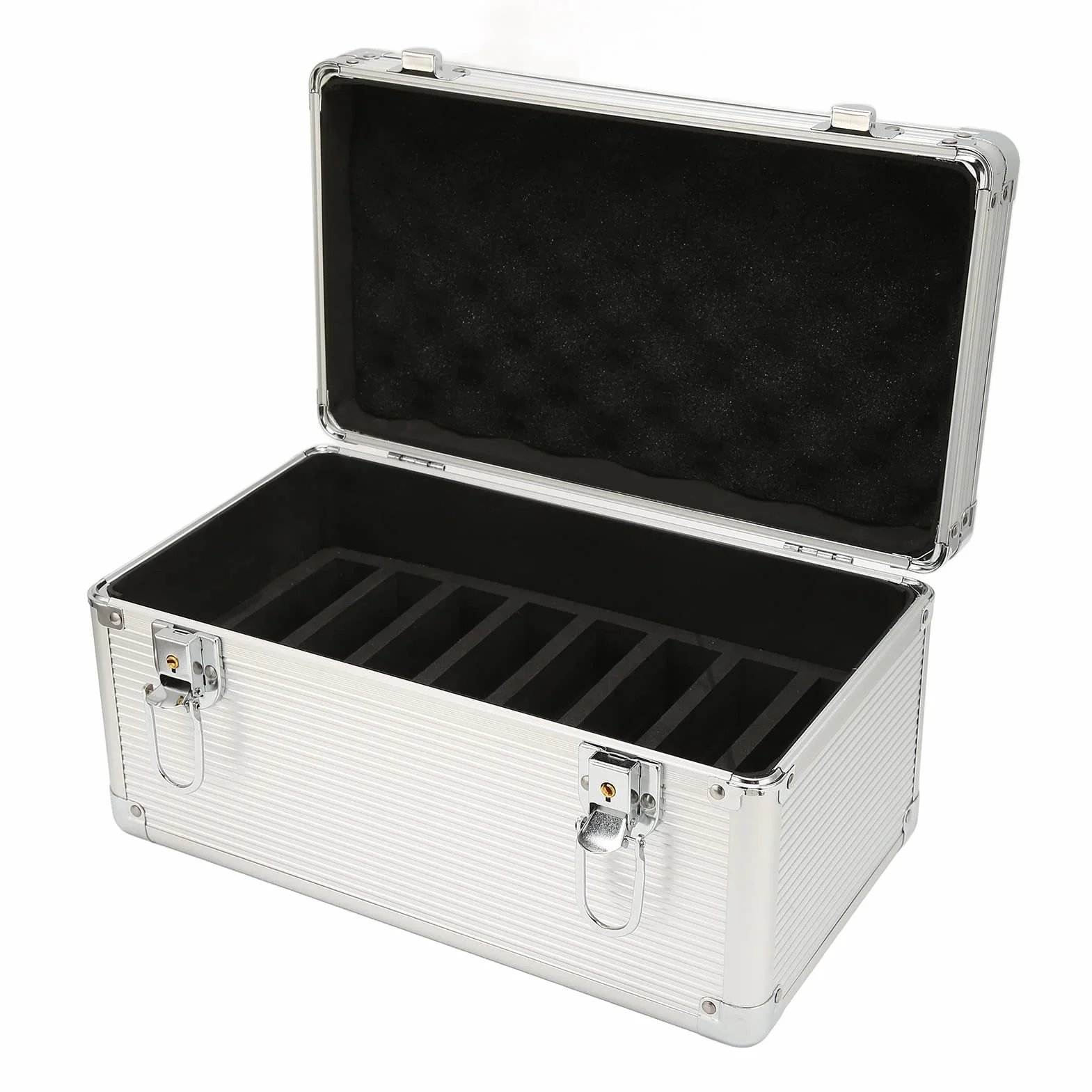 Generic Custodia per Disco Rigido Custodia Antiurto con Serratura per 10 Dischi Rigidi da 3,5 Pollici, Design in Lega di Alluminio, per la Protezione dei Dati