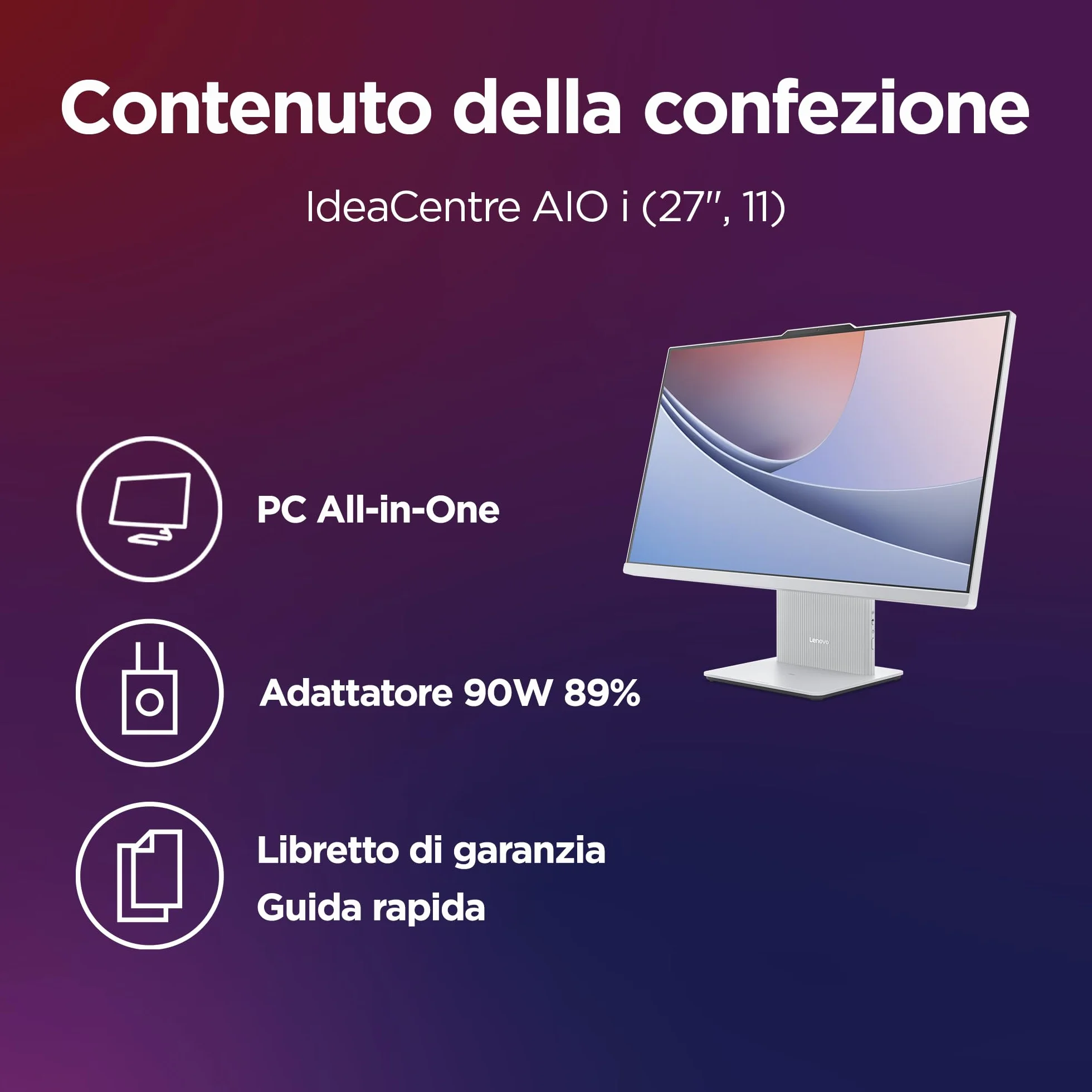 Lenovo IdeaCentre All-In-One 27" FHD Intel Core Ultra 7 256V 512GB SSD 16GB RAM WiFi 6 Windows 11
