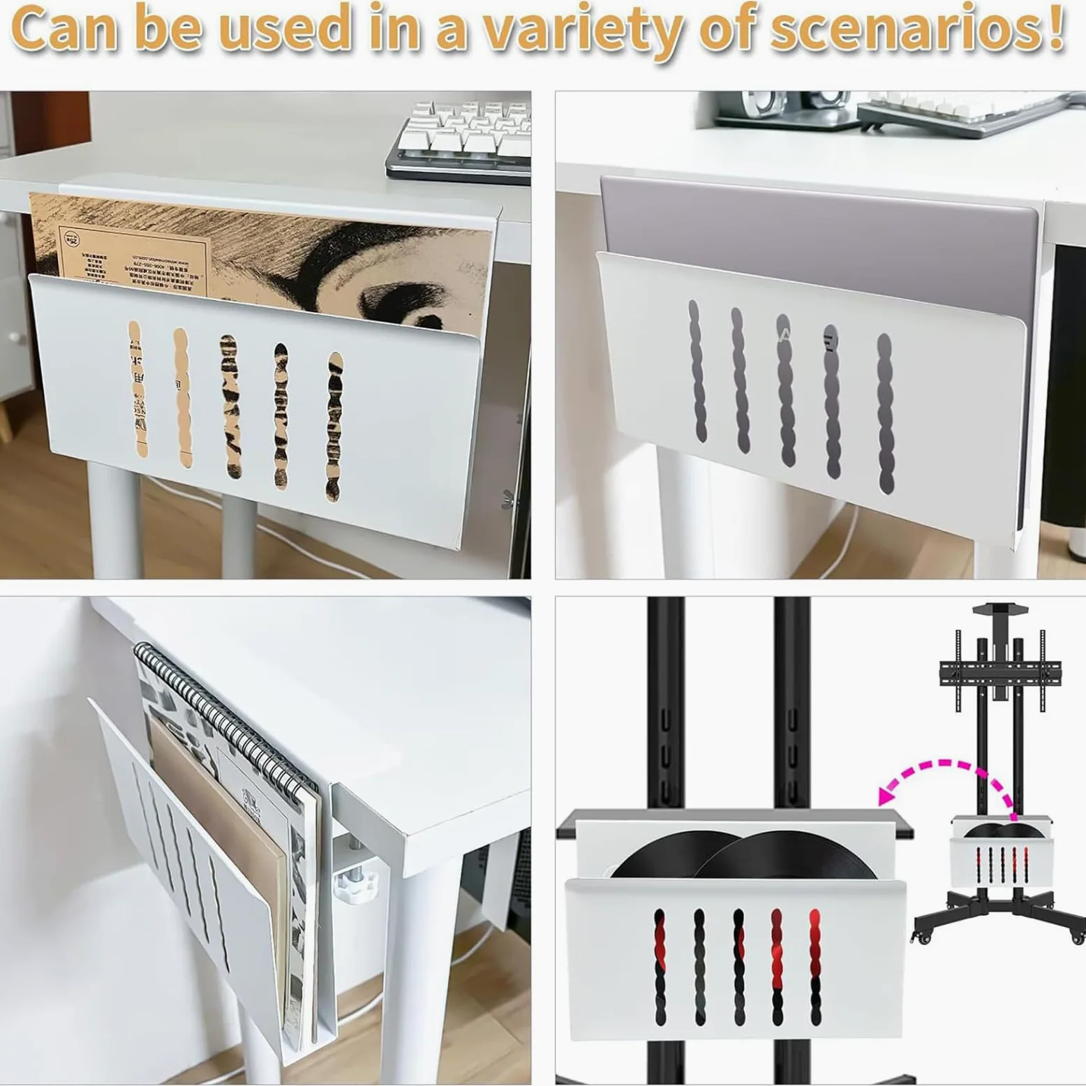 Rialzi ergonomici per laptop, nero | Notebook in alluminio leggero con disegni di raffreddamento per l'organizzazione di comfort della scrivania