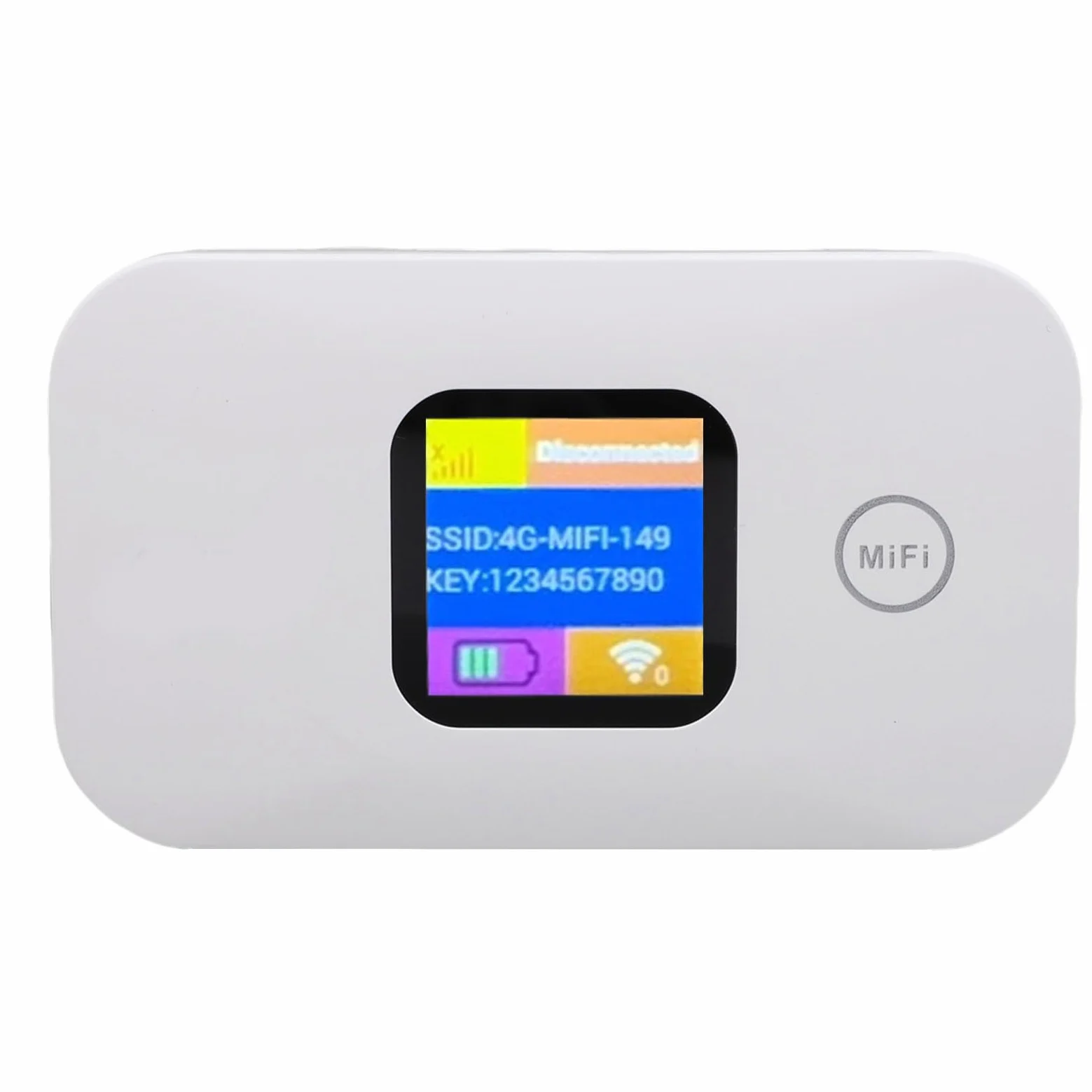 Cuifati 4G Hotspot Mobile WiFi Hotspot da Viaggio Router WiFi con Batteria da 2100 MAh e Display LED per il Campeggio di Viaggio Fino a 10 Dispositivi 300 Mbps