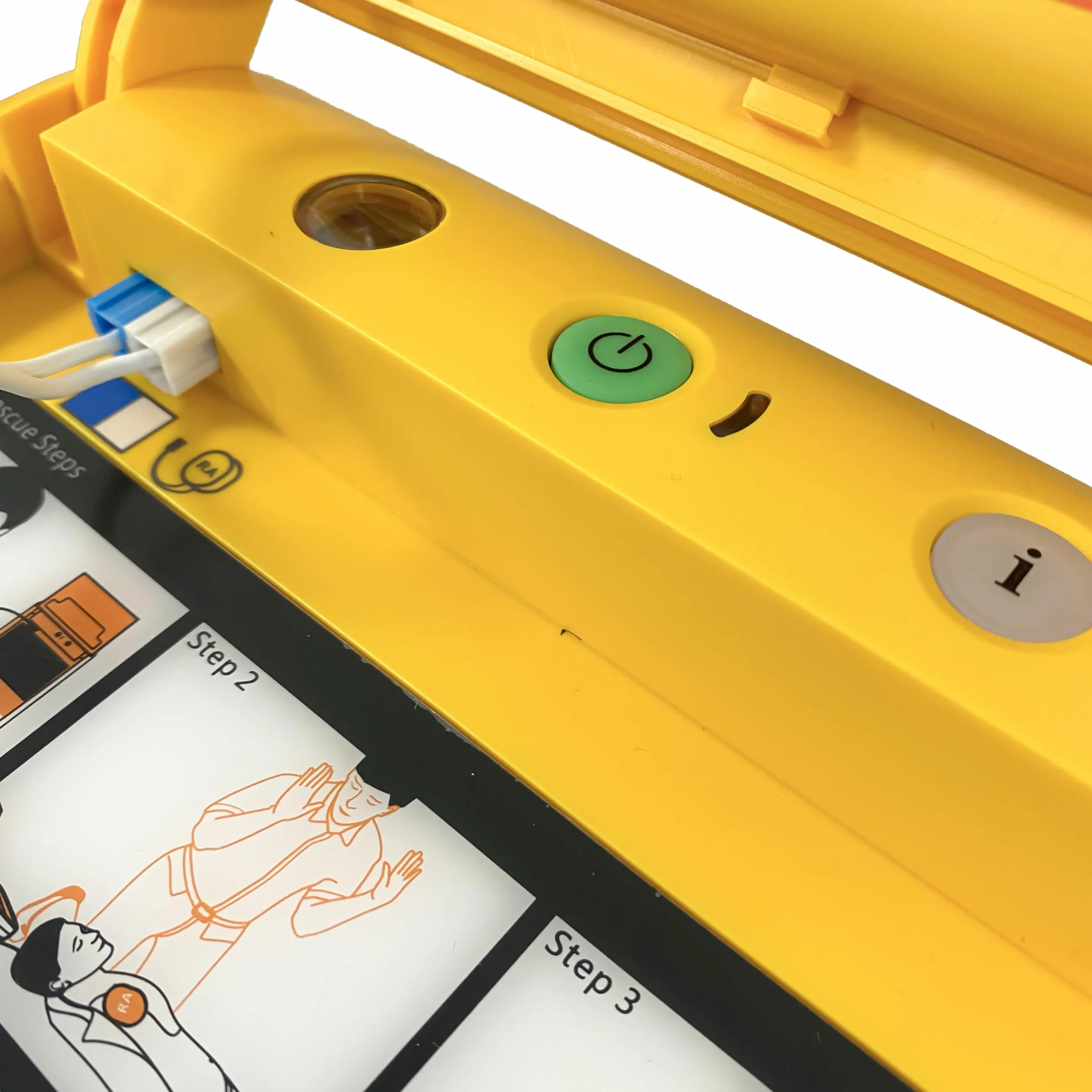 Defibrillatore Semiautomatico I3 AMOUL Completo con Piastre Universali Pre-Collegate Adulti/Pediatriche, Batteria Alta Capacità 5 Anni, Borsa da Trasporto - Garanzia 5 Anni