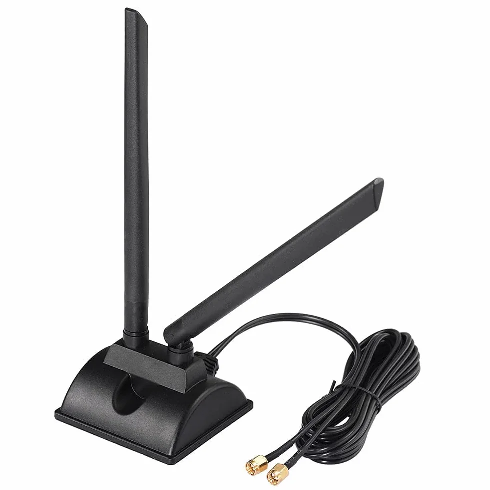 Bingfu Antenna 4G LTE SMA TS9 6dBi Base Magnetica MIMO per 4G LTE CPE Broadband Wireless Router Cellulare Gateway Modem