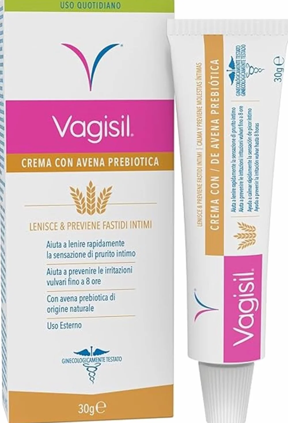 Vagisil Crema Intima Donna Naturale Idratante Lenitiva 30 g