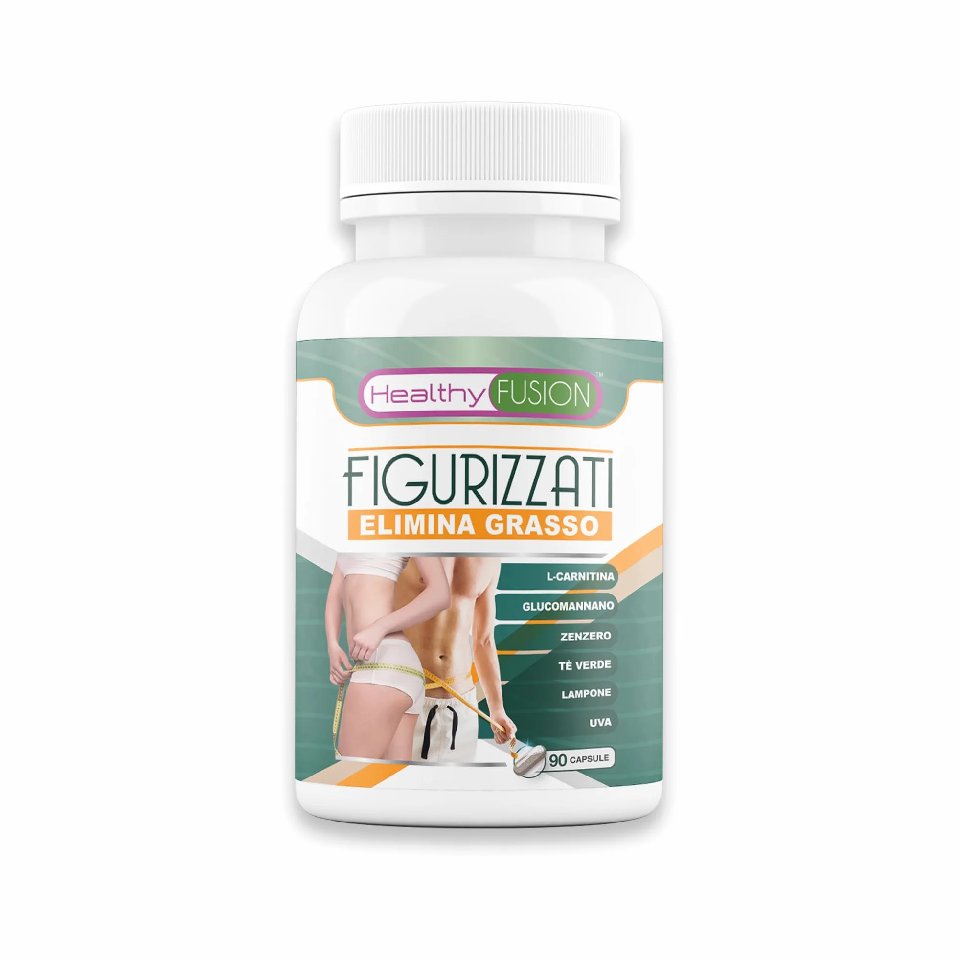Dimagrante Potente Brucia Grassi L Carnitina Zenzero Tè Verde Glucomannano 90u