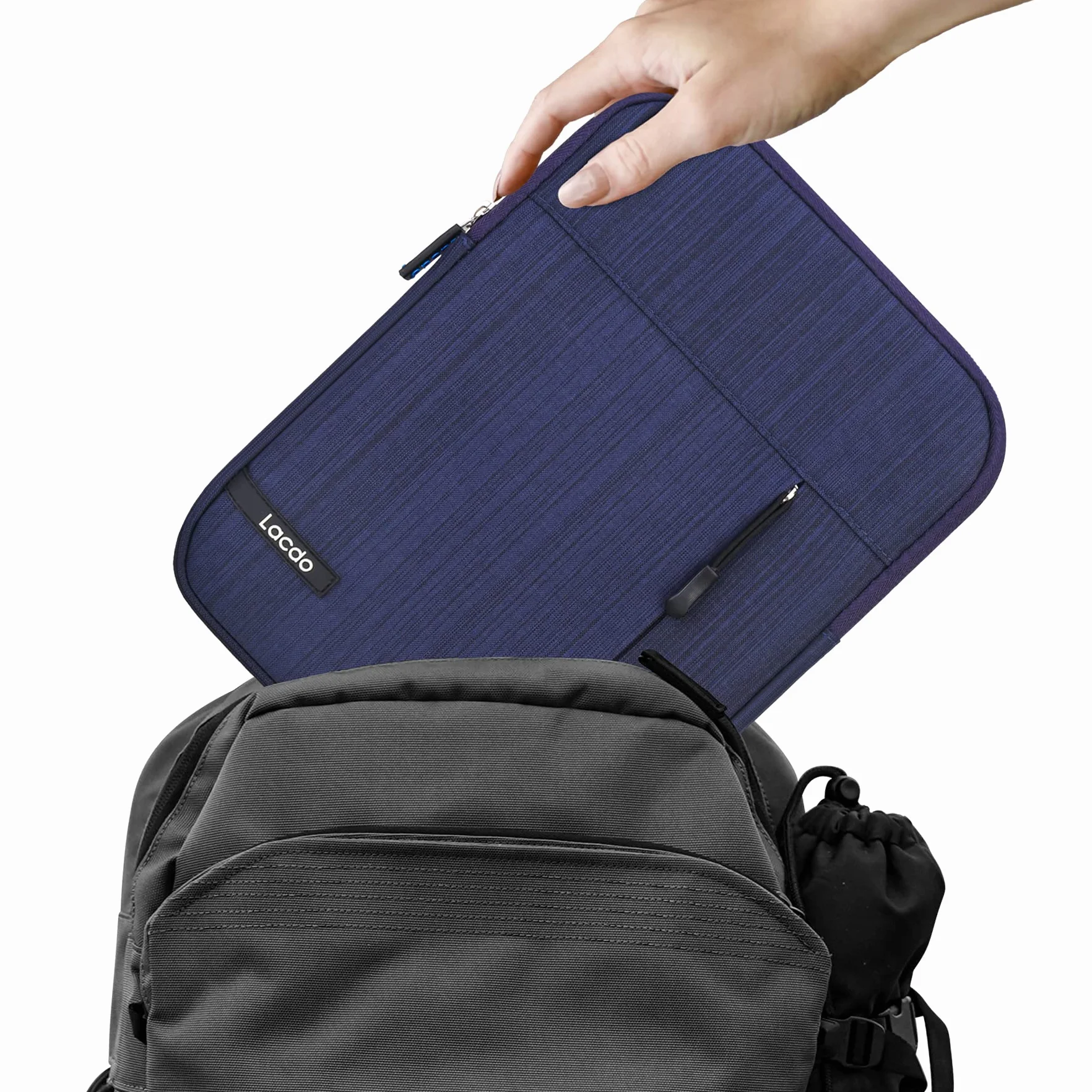 Lacdo Custodia Protettiva Borsa Tablet per 11" iPad A16, 11" iPad Air M4 M3 M2, 11" iPad Pro M5 M4, 10.9" 10.2" ipad, 11" ipad Pro, 10.9" ipad Air 5 4, 10.5" iPad pro, Samsung Galaxy Tab A9+, Blu