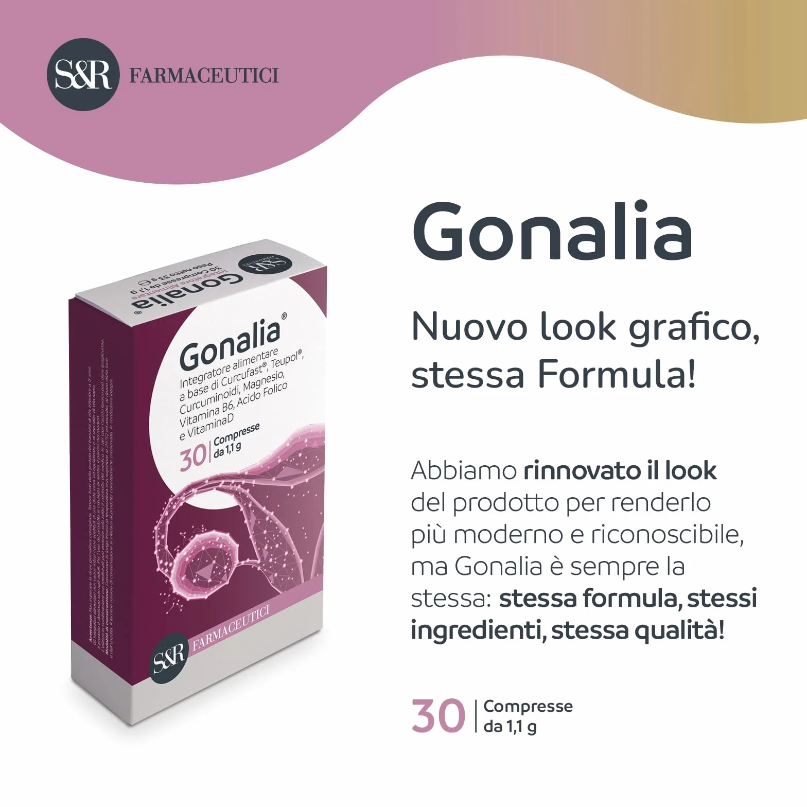 S&R Farmaceutici Gonalia Integratore Alimentare 30 Compresse PMOS Alterazioni Ciclo