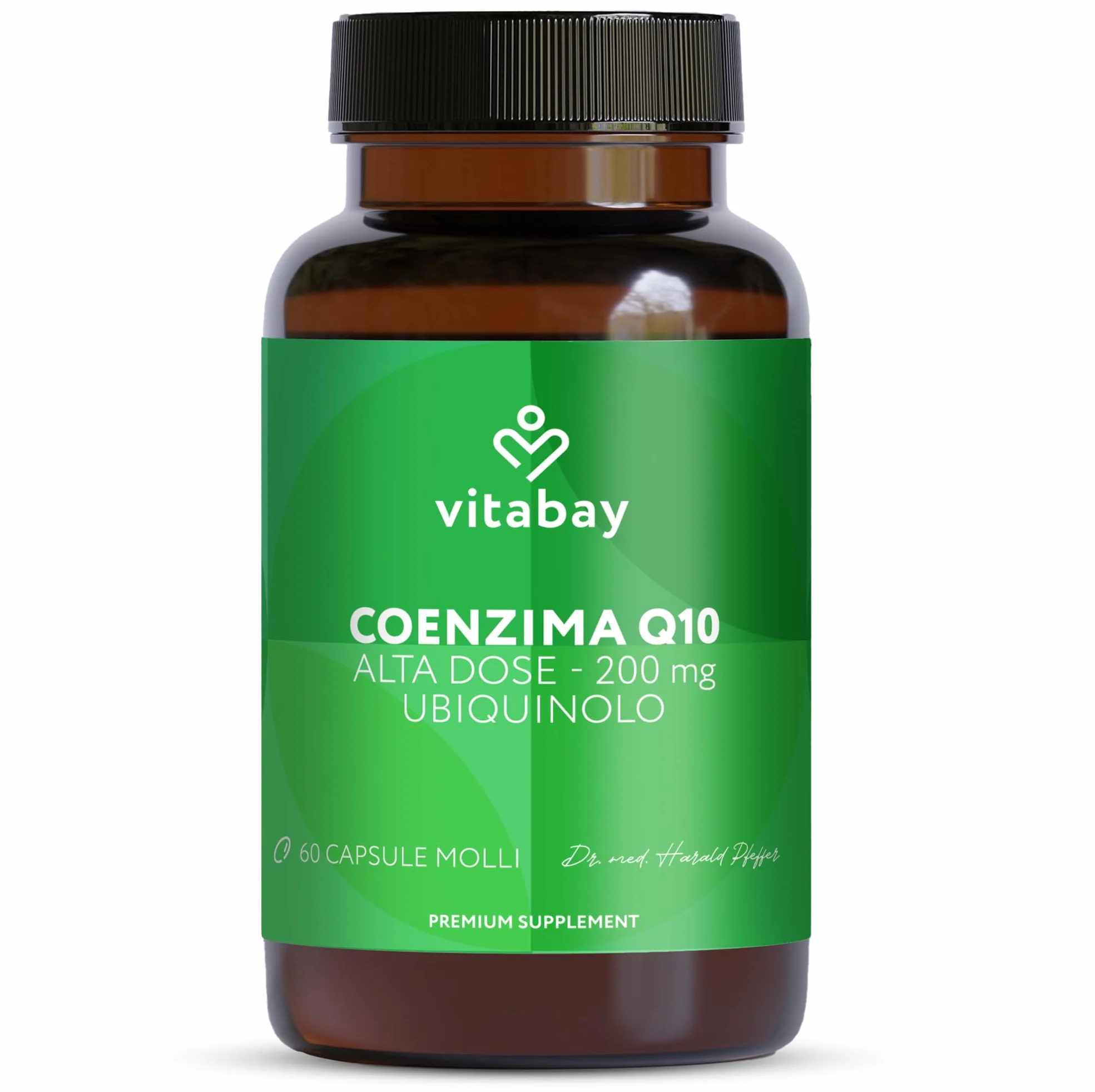 Vitabay Coenzima Q10 Ubiquinolo 200 mg – 60 kapsułek – wysoka dawka – naturalny Q10