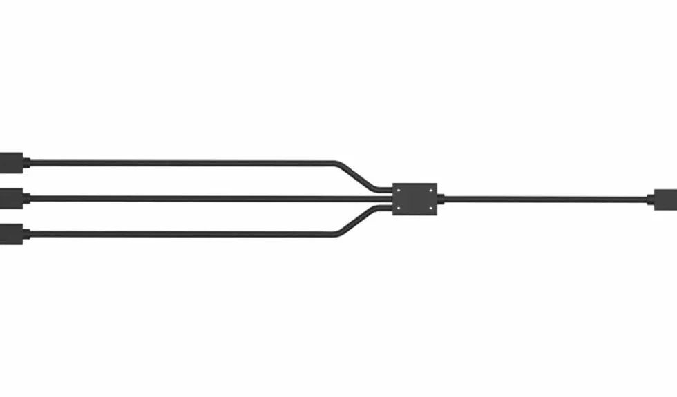 Cooler Master RGB 1-a-3 Cavo Splitter, Connettore LED a 4 Pin e 5 Pin, 58cm