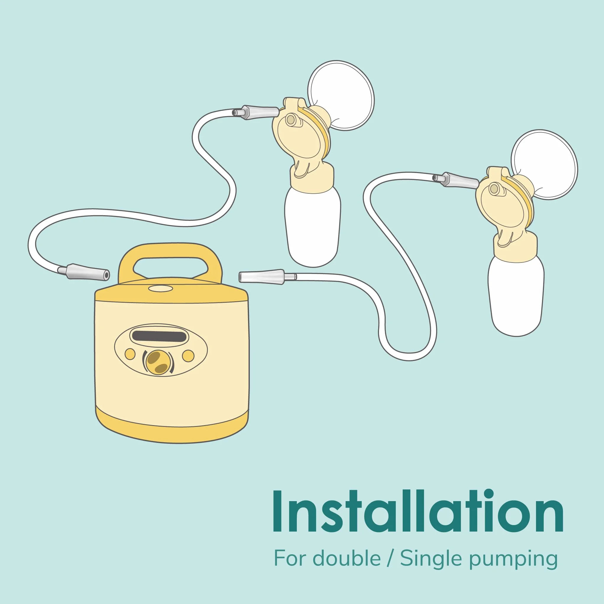 Maymom Tubo compatibile con Medela Symphony PersonalFit Plus Double Pump Set Non Originale