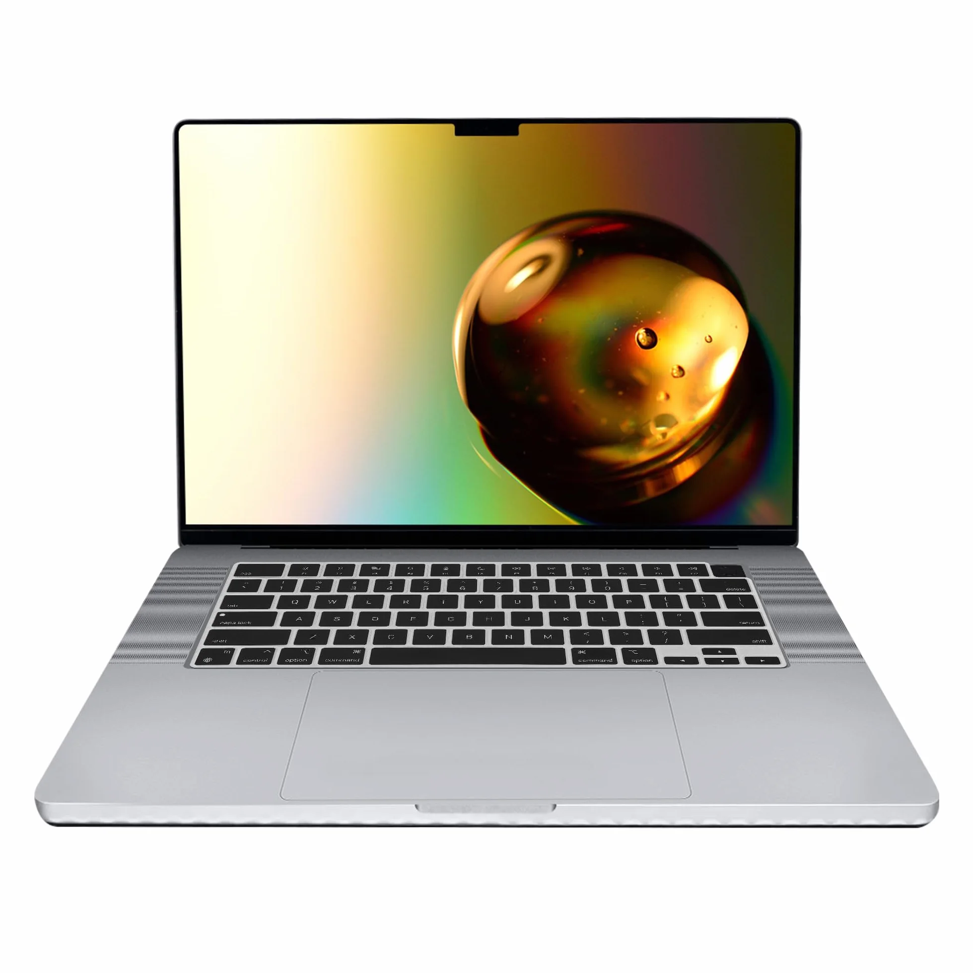 kwmobile Protezione Tastiera Americana Compatibile con Apple MacBook PRO 16" (2023) M2 A2780 / M3 A2991 - Cover Tastiera Inglese US Copertina Silicone Nero
