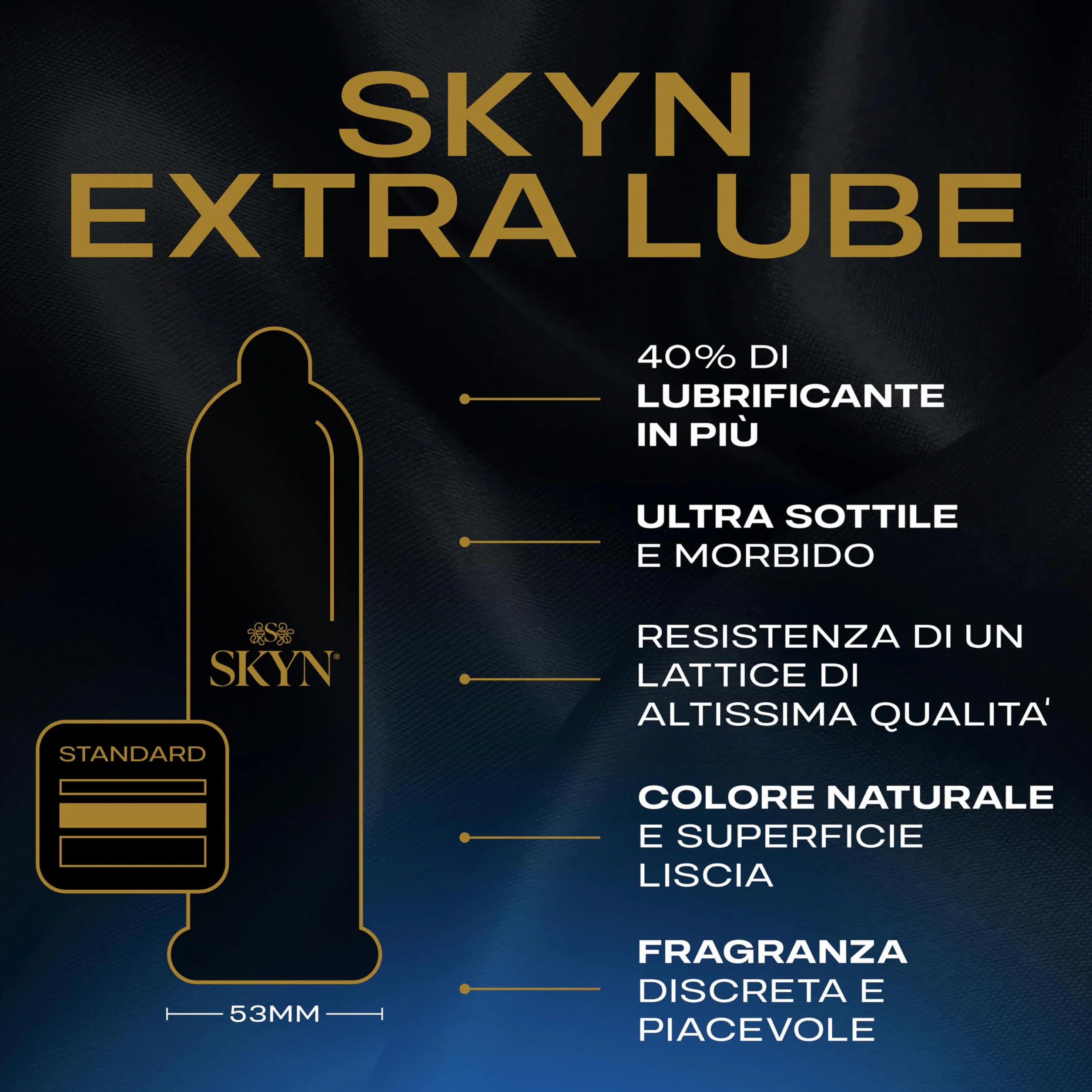 SKYN Elite Extra Lub Preservativi Senza Lattice Poliisoprene Ultra Sottili 10 Pezzi
