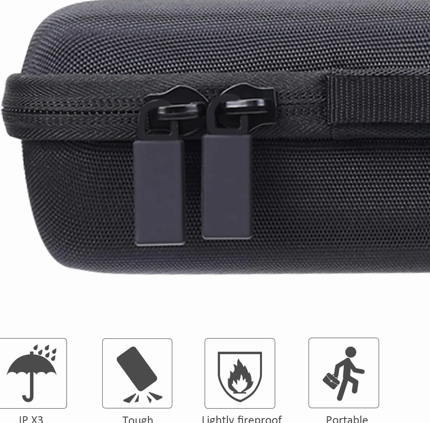 co2CREA Duro Viaggio Caso Copertina per Epson Workforce ES-50 ES-60W DS-70 DS-80W Scanner Portatile