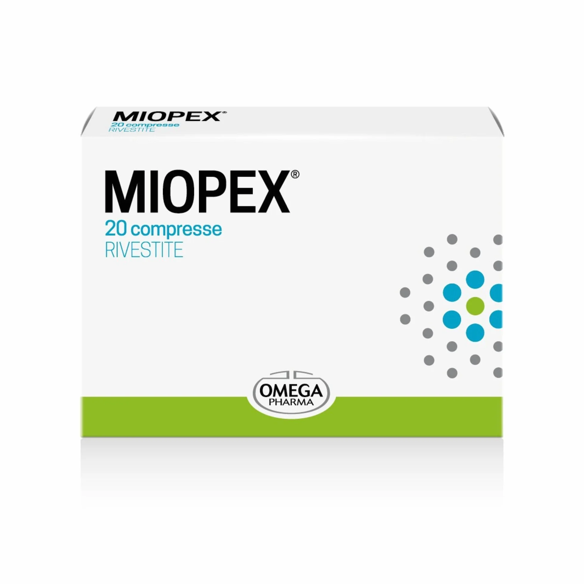 Omega Pharma Miopex Compresse Integratore Alimentare con Vitamine per la Capacità Visiva 20 Compresse