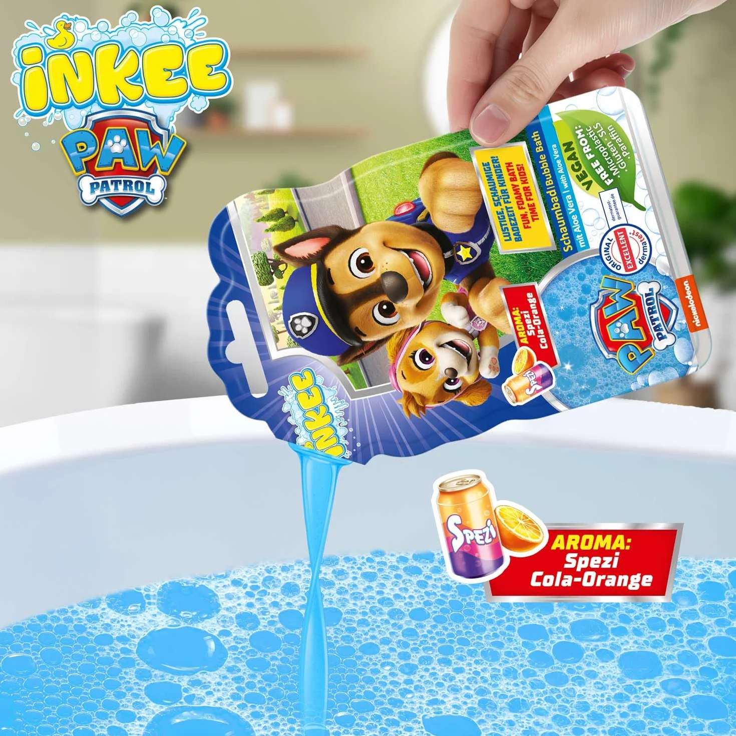 Paw Patrol Bagnoschiuma liquido per bambini 15 x 40 g aloe vera ciliegia