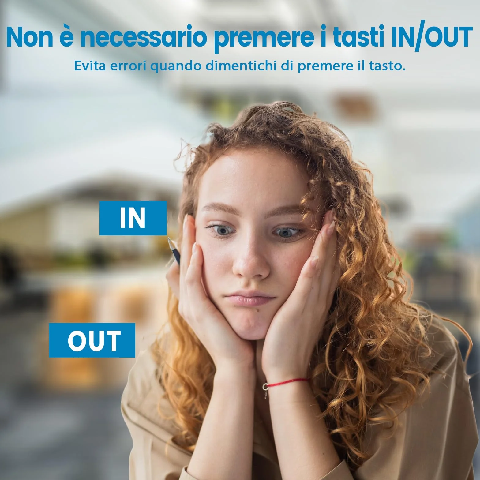 Rilevatore presenze HapAttend H1 con impronte digitali e RFID, timbratrice per dipendenti
