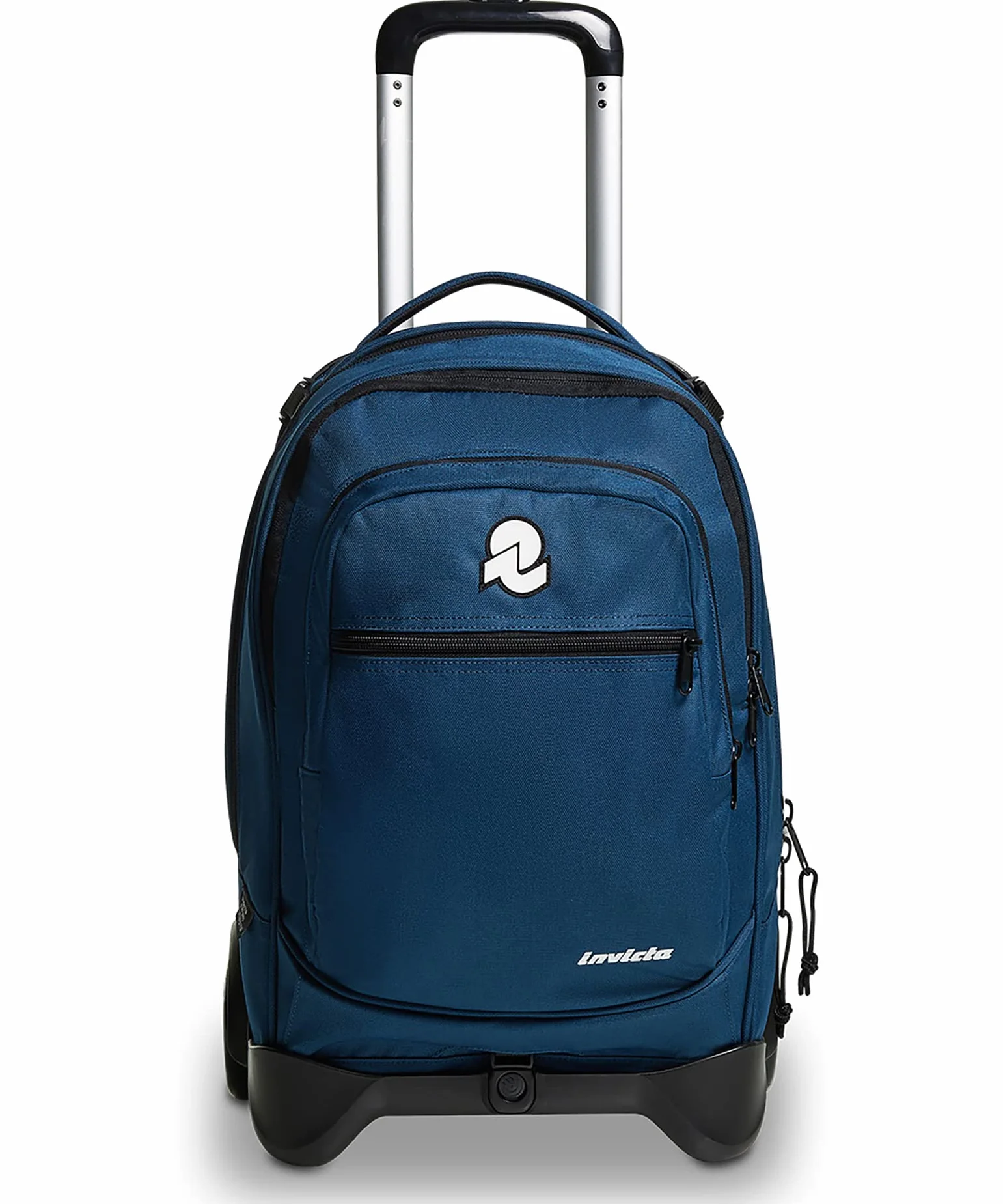 Invicta Trolley Scuola Sganciabile Plug 3 in 1 Zaino con Carrello Blu