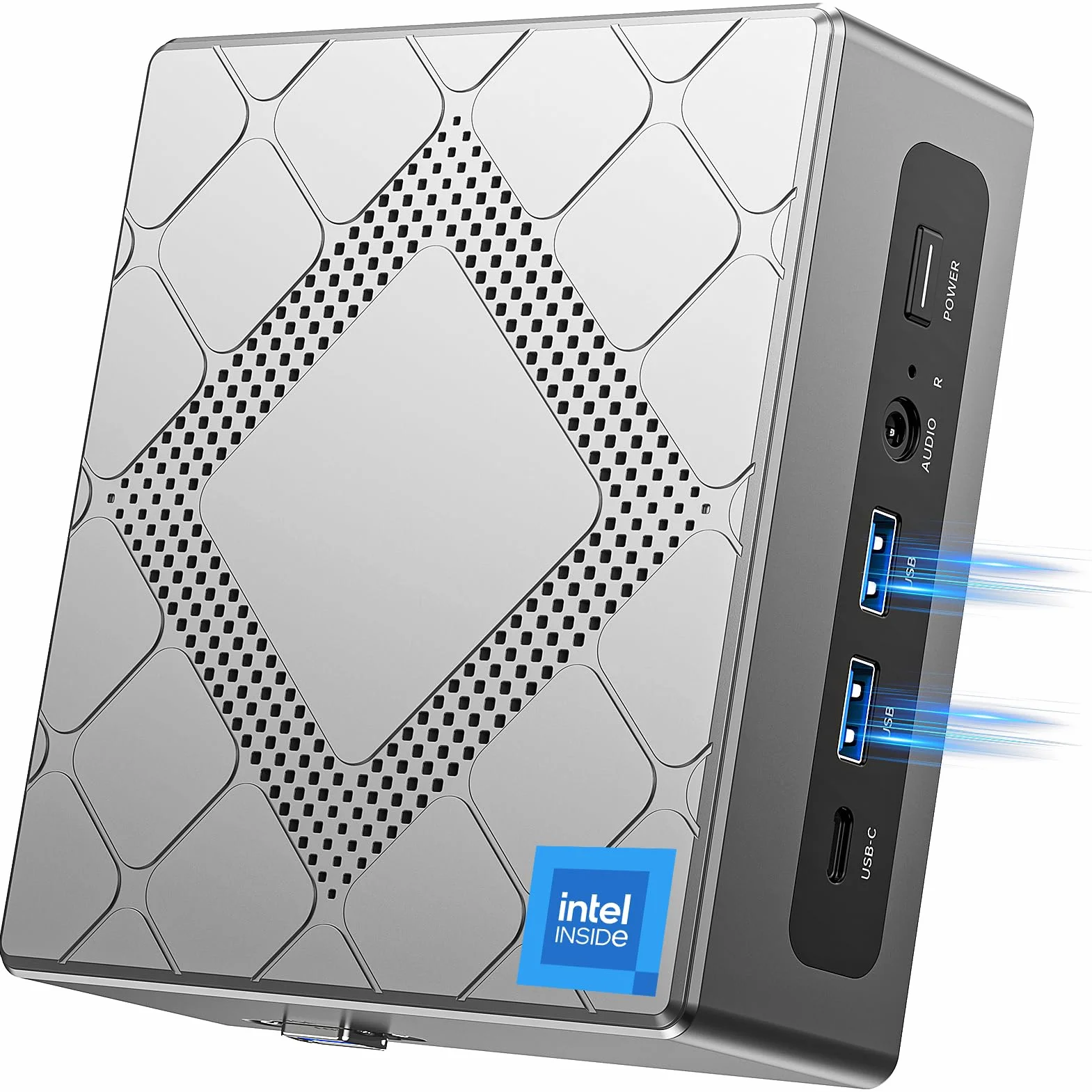 NiPoGi CK10 Mini PC Intel i5-12600H 32GB DDR4 1TB NVMe SSD W-11 Pro 2xHDMI VGA 4K Triplo Display WiFi 6 BT 5.2