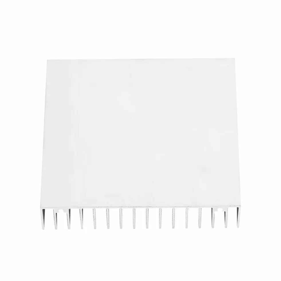 Dissipatore di calore in alluminio, 16 denti, dissipatore di calore, in alluminio, dissipatore di calore, ventola di raffreddamento, per luce LED, computer 100 x 100 x 18 mm