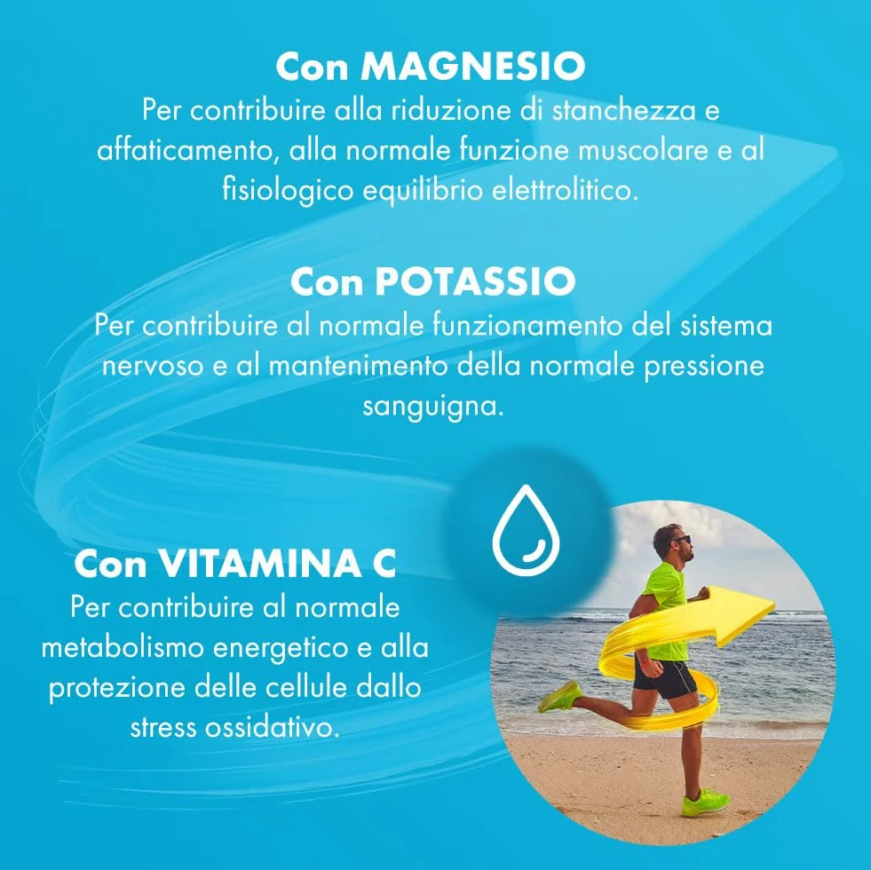 Sustenium Magnesio e Potassio Integratore Sali Minerali Vitamina C Bipack 56 Bustine Autosolubili