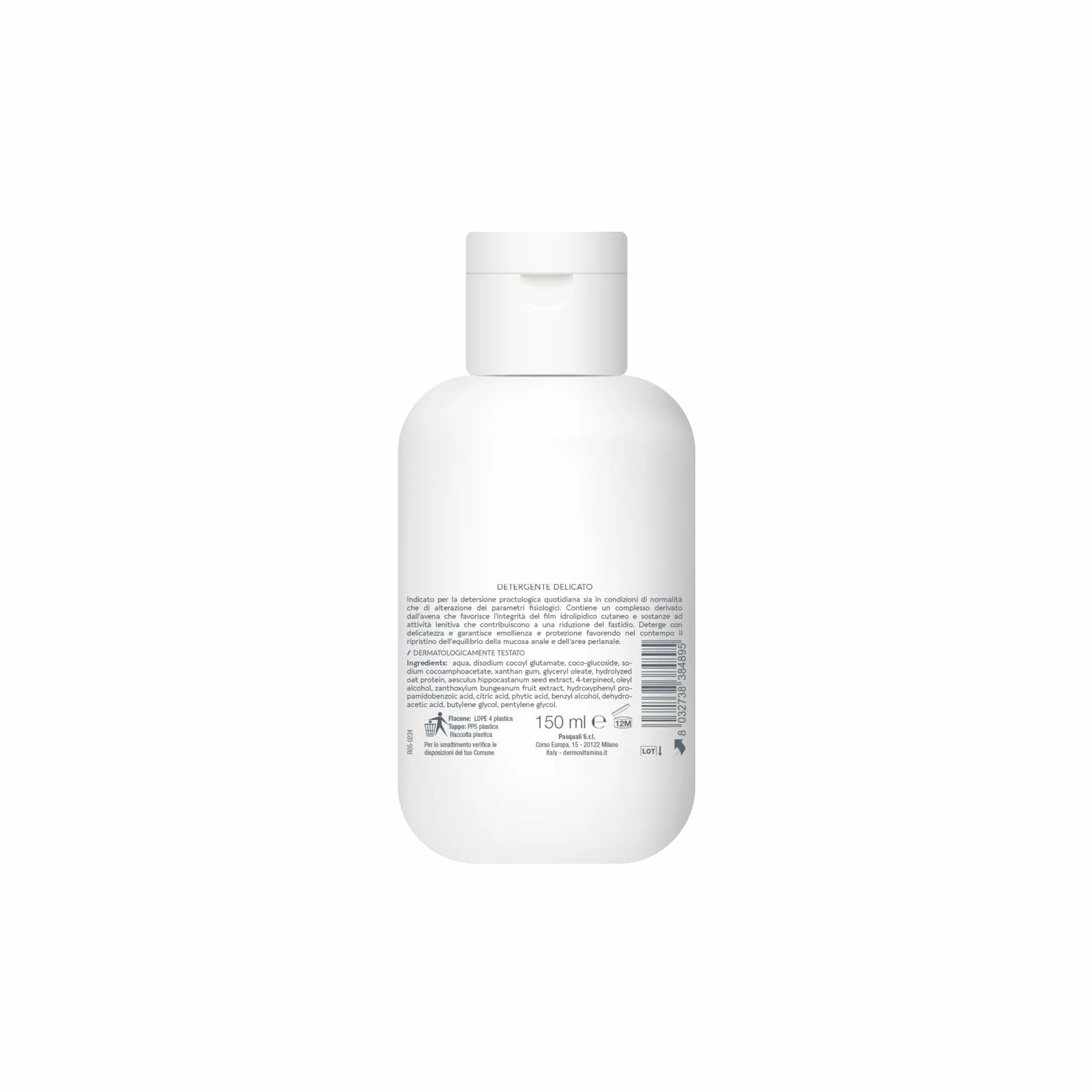 Dermovitamina Proctocare Detergente Intimo Lenitivo Rinfrescante con Vitamina E e Proteine d'Avena 150ml