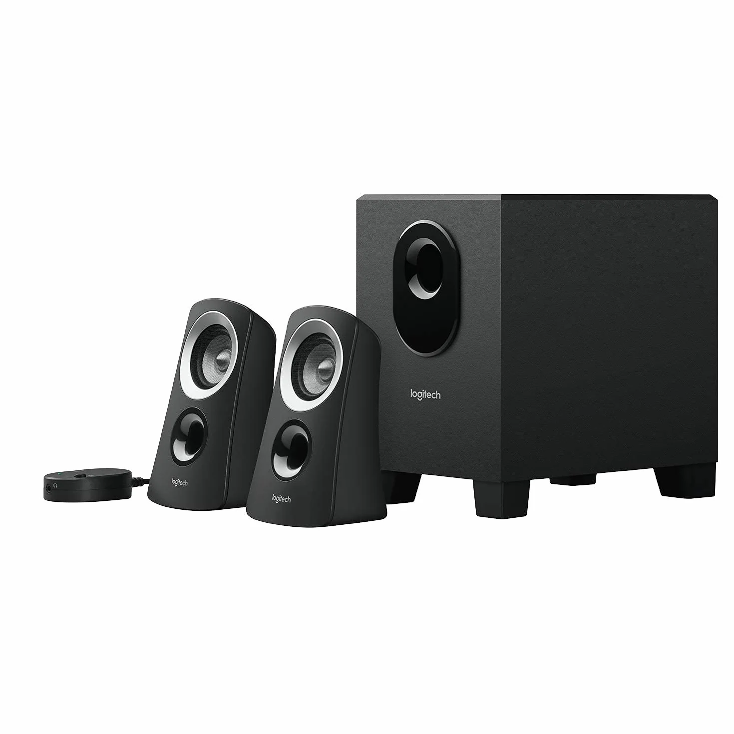 Logitech Z313 2.1 Sistema di Altoparlanti Multimediali con Subwoofer, 50 Watt, Bluetooth, 3.5 mm, Presa UK