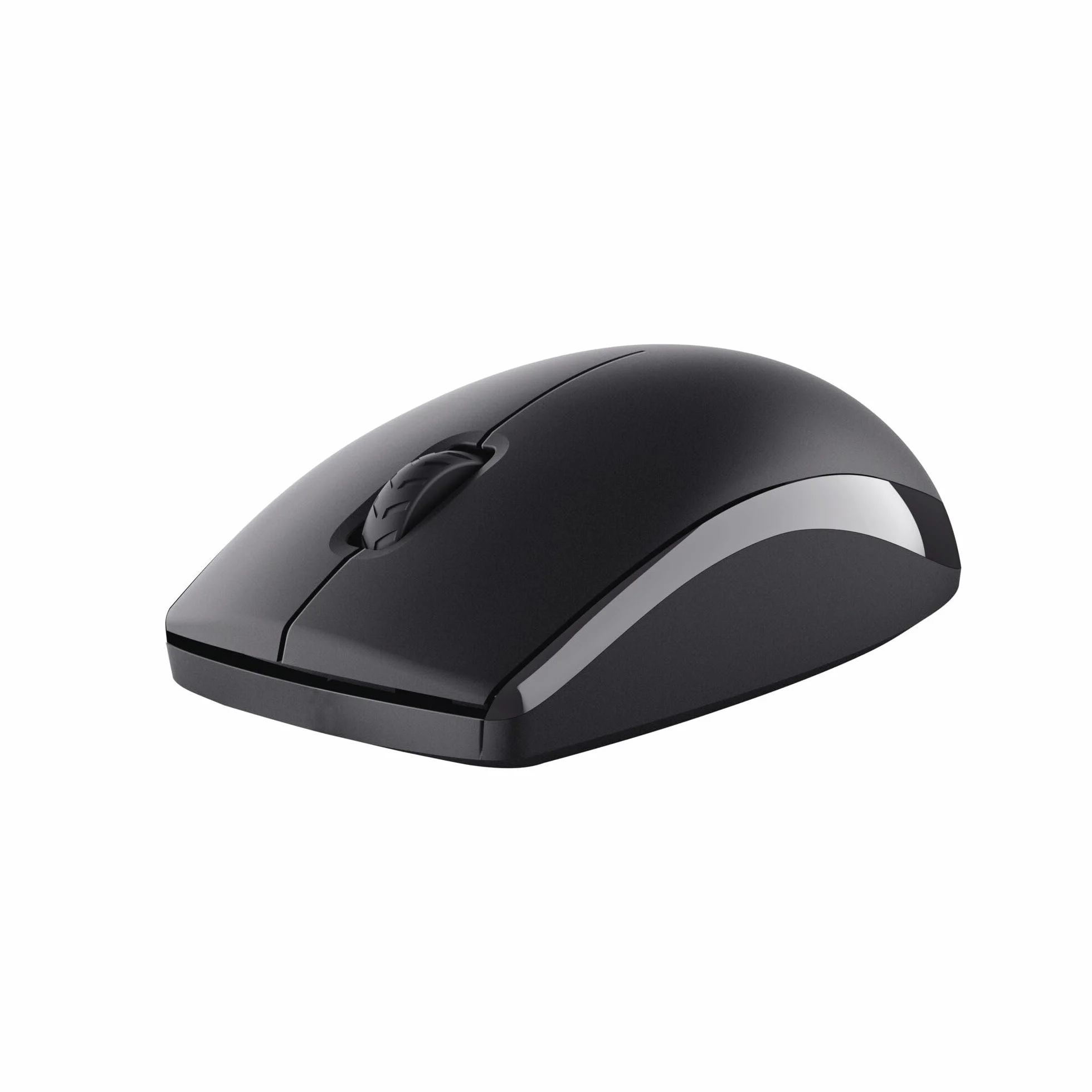 Trust Primo, set di mouse senza fili, layout tedesco QWERTZ, tasti piatti, resistente agli spruzzi, mouse wireless ambidestro con ricevitore USB, tastiera wireless per PC, computer laptop Mac