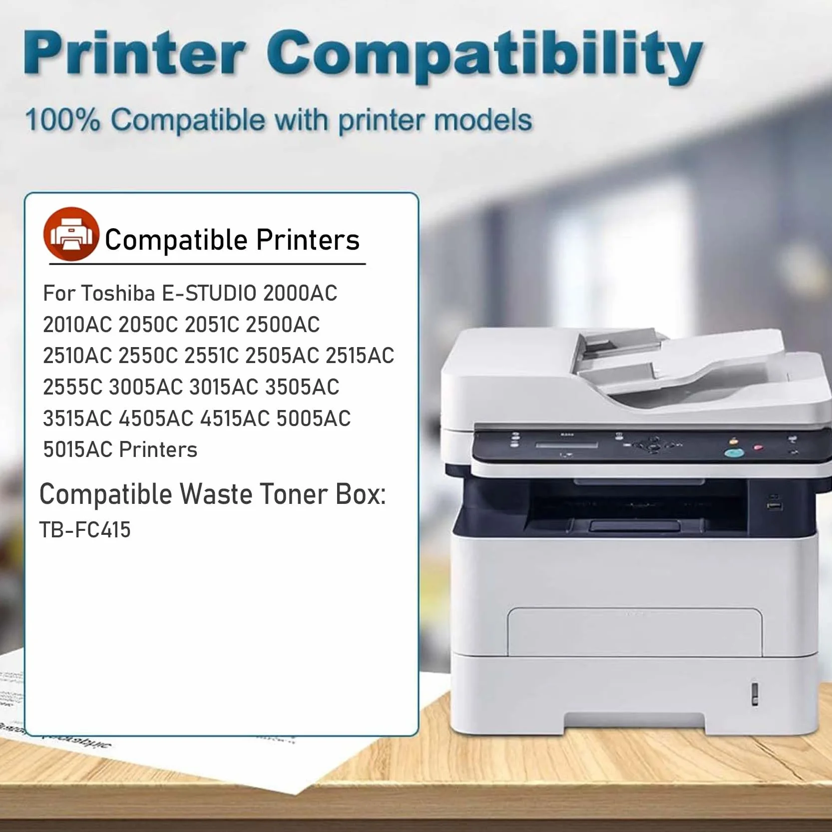 TB-FC415 Contenitore Toner di scarto 2010AC TB-FC30 TB-FC505 Compatibile per Toshiba E-Studio 2000AC 2050AC 2500AC 2550AC 3005AC 3515AC 4505AC 4515AC,TB FC415-1PC