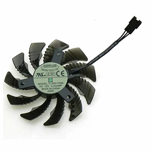 1pcs T128010SM 12V 0.20A 75mm Fan 40x40x40mm 3wire For Gigabyte GTX960 GV-N960OC-2GD Graphics Card Cooling Fan 3Pin