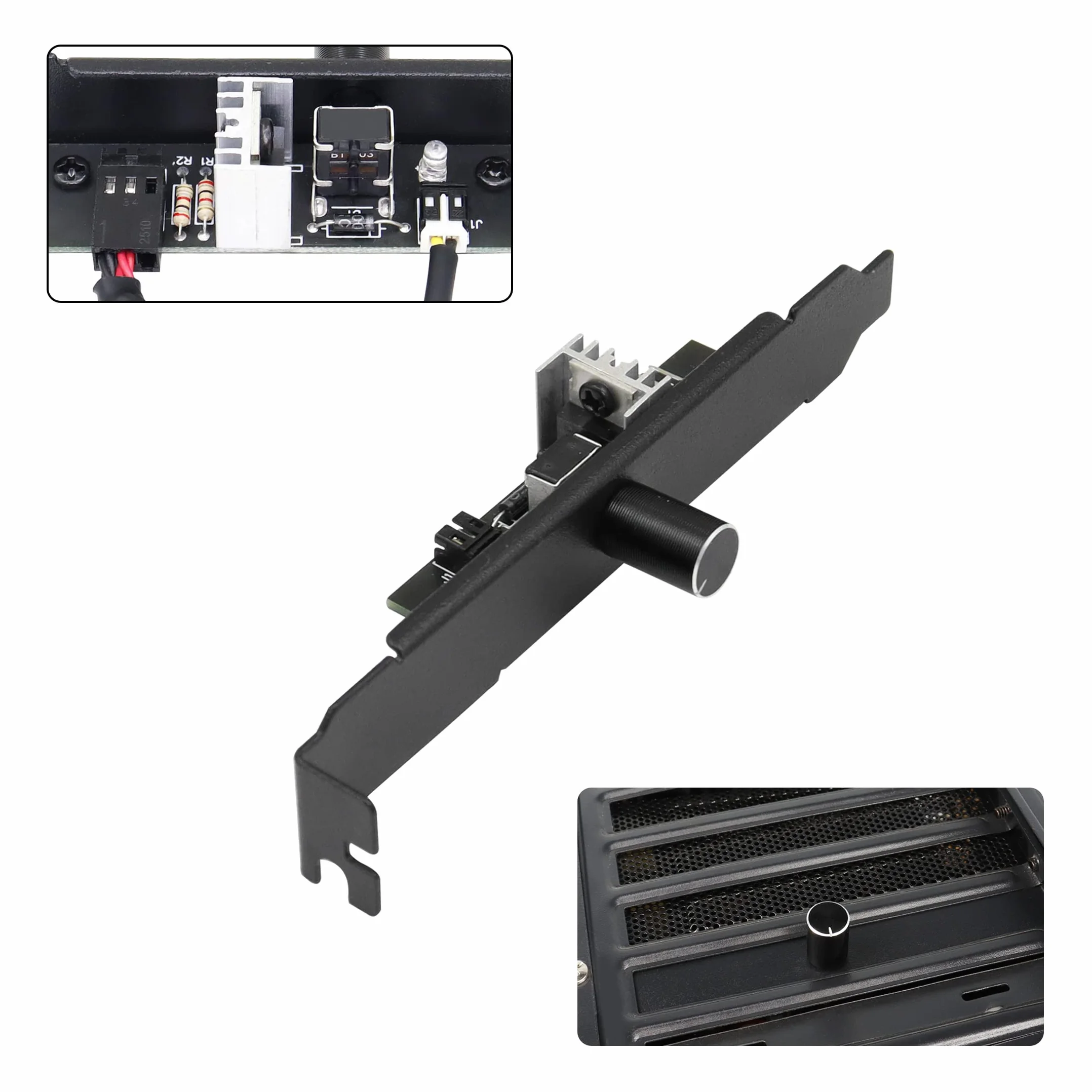 YACSEJAO Hub per ventola di raffreddamento processore 12V 3/4 pin PC 3 canali controllo velocità ventola