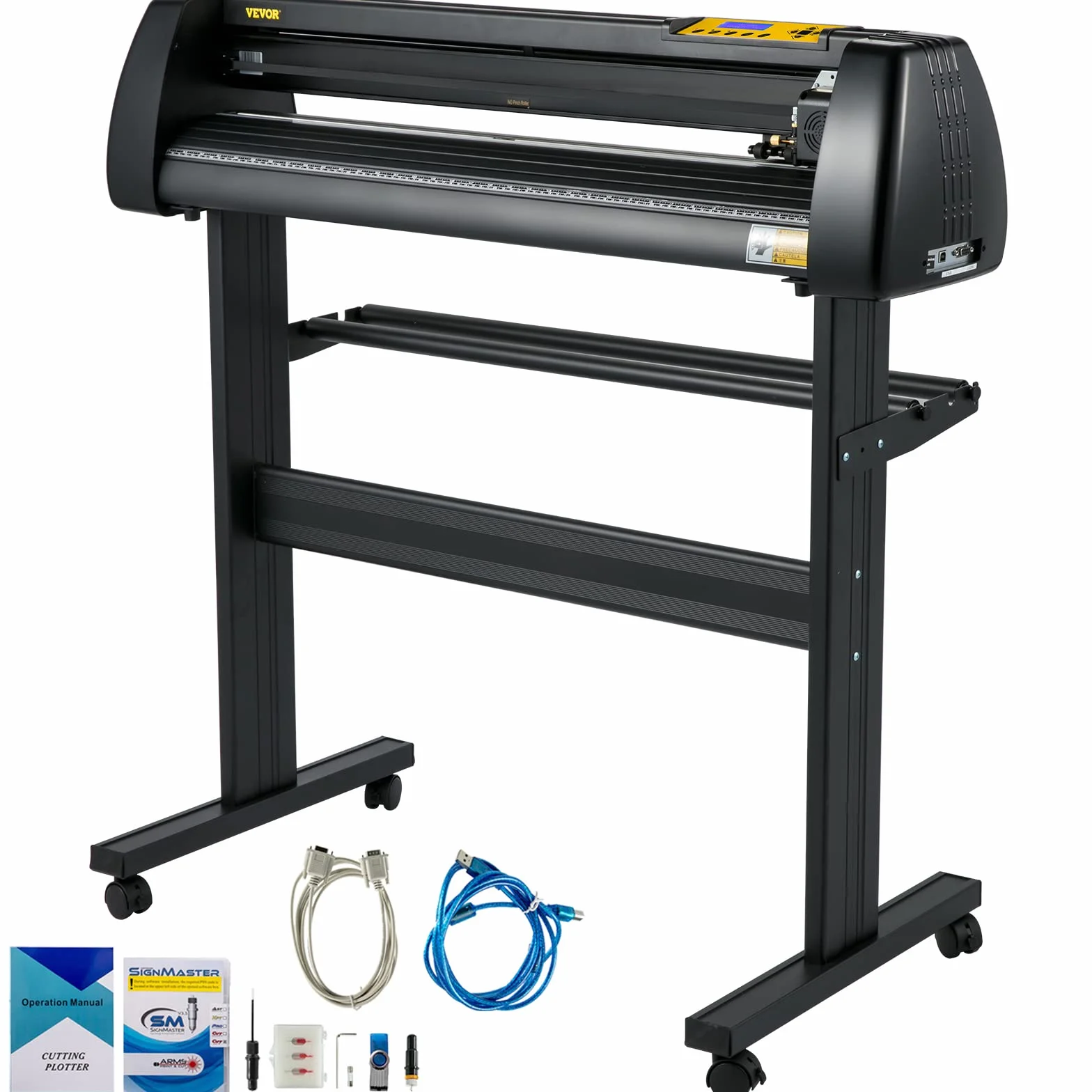 VEVOR Plotter da Taglio in Vinile Macchina con Plotter Signmaster Software Plotter Prefessionale Macchina con Supporto Taglierina per Vinile