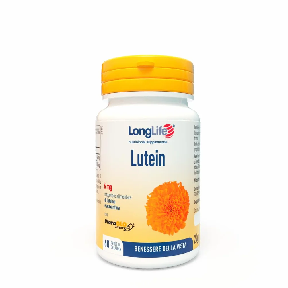 LongLife® Lutein z Zeaxantiną FloraGlo® z Tagetes erecta - Wsparcie wzroku, antyoksydant, 2 miesiące, bez glutenu