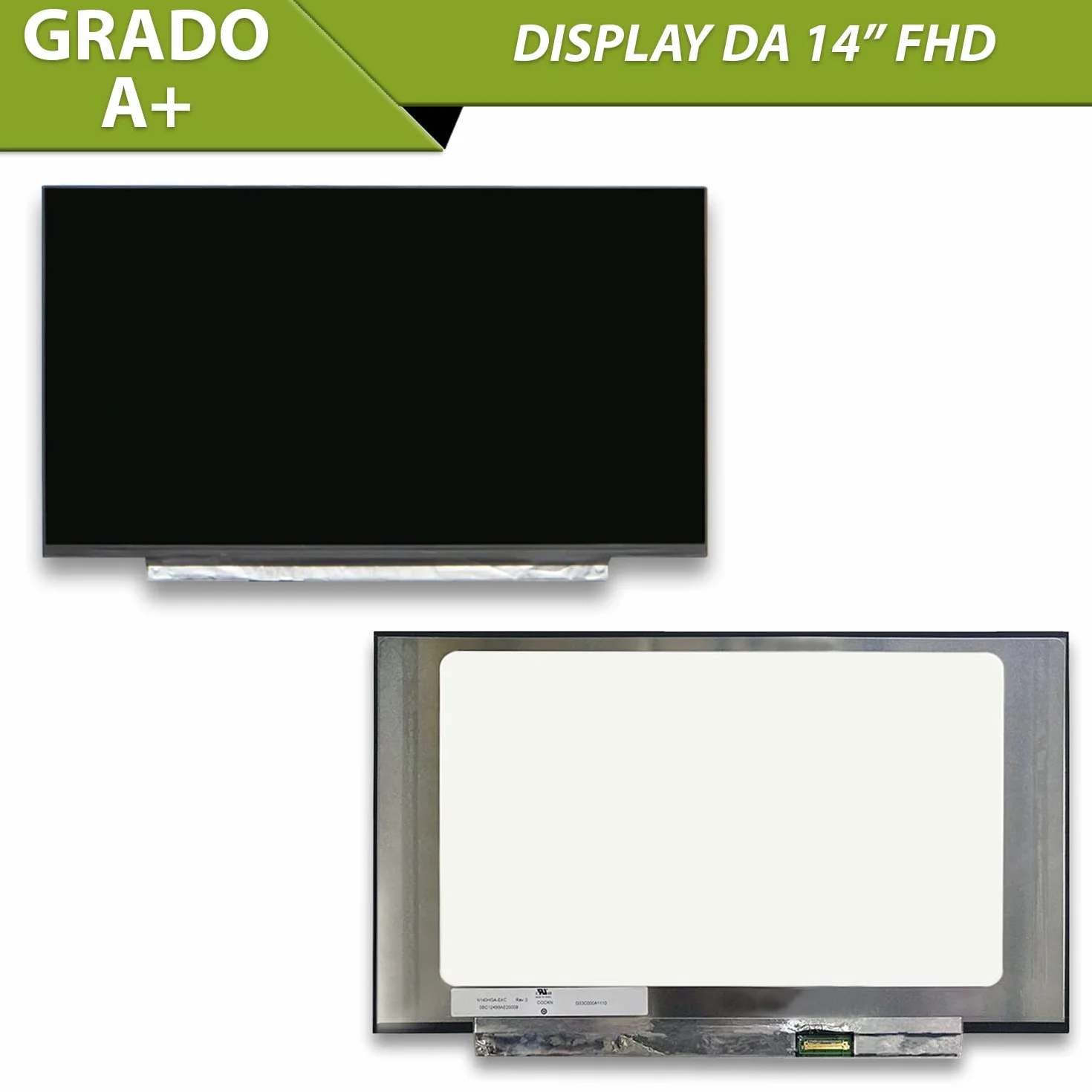 new net Pannello LCD Schermo Display IPS Compatibile con ASUS ZenBook UM431D UM431DA UX431 UX431D UX431DA UX431F UX431FA UX431FAC UX431FL UX431FLC UX431FN [ 14.0 Pollici - FHD - 1920x1080-30pin ]