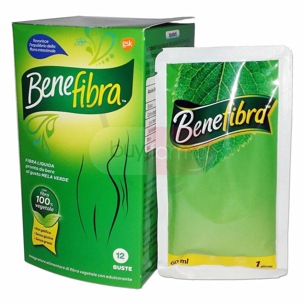 BENEFIBRA FIBRA LIQUIDA PRONTA DA BERE GUSTO MELA VERDE 12 BUSTE