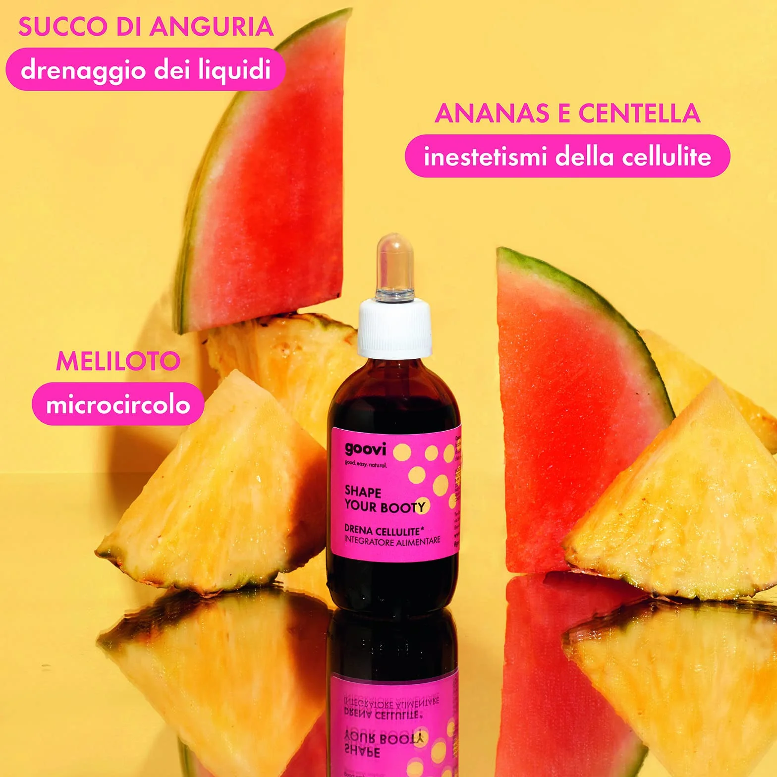 Goovi Shape Your Booty Integratore Alimentare Drena Cellulite 50 ml